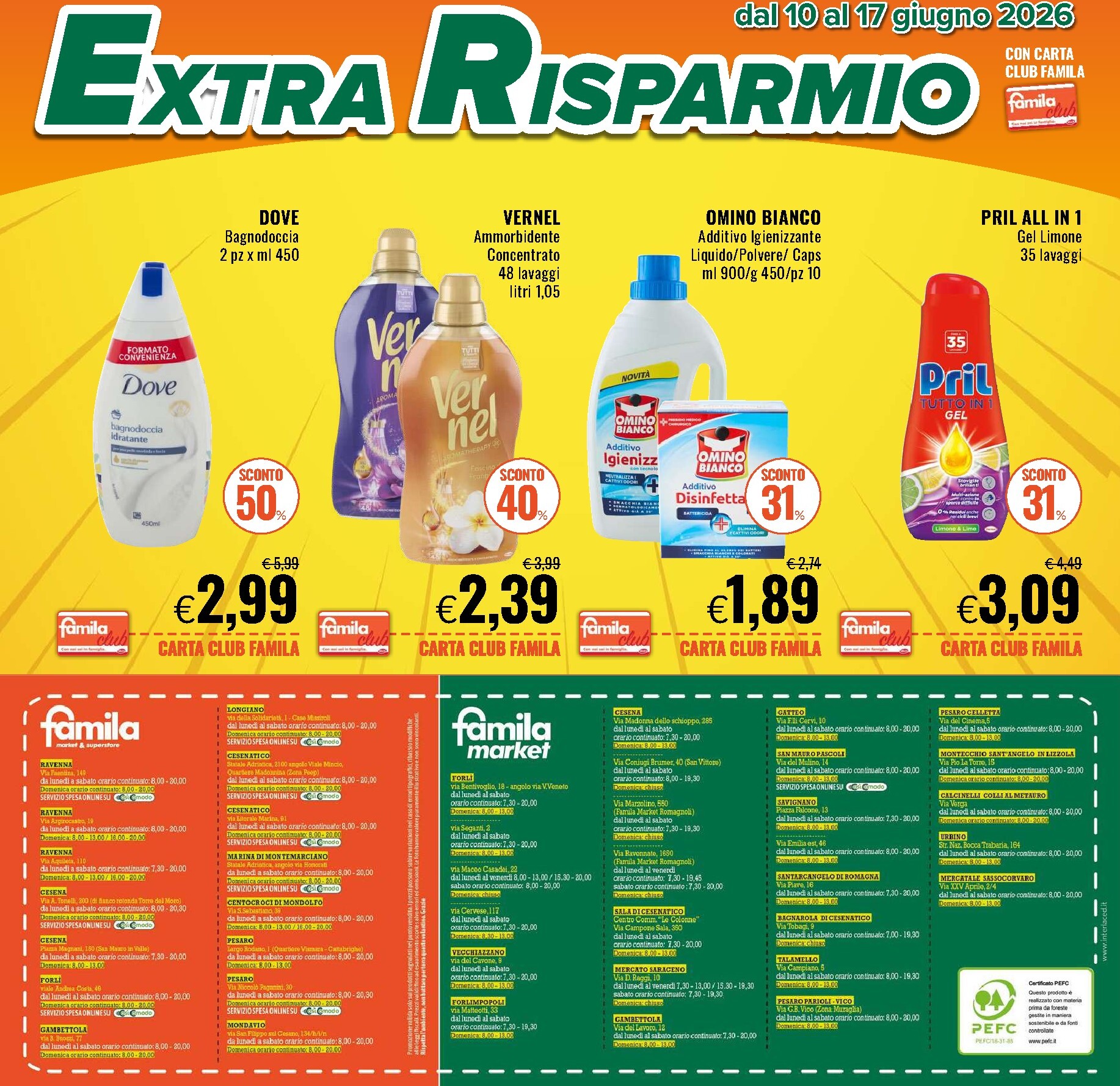 famila - Volantino attuale di Famila - Extra Risparmio valido dal mercoledì 10/06/2026 al mercoledì 17/06/2026 - page: 4