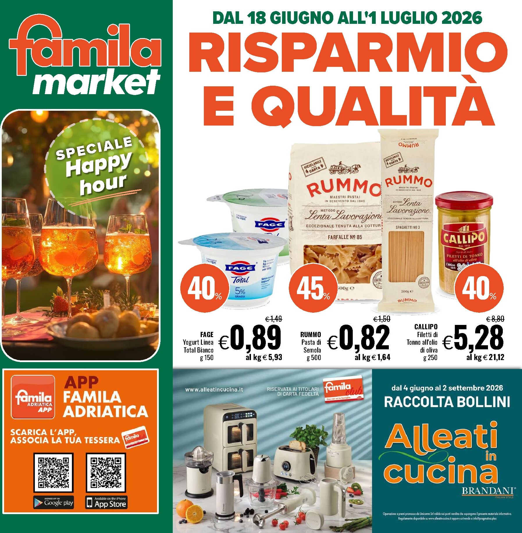 famila - Volantino futuro Famila Market valido dal giovedì 18/06/2026 al mercoledì 01/07/2026