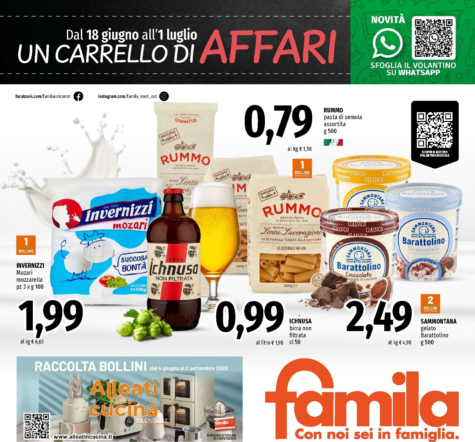 famila - Volantino attuale di Famila - Un Carrello di Affari valido dal giovedì 18/06/2026 al mercoledì 01/07/2026 - page: 1
