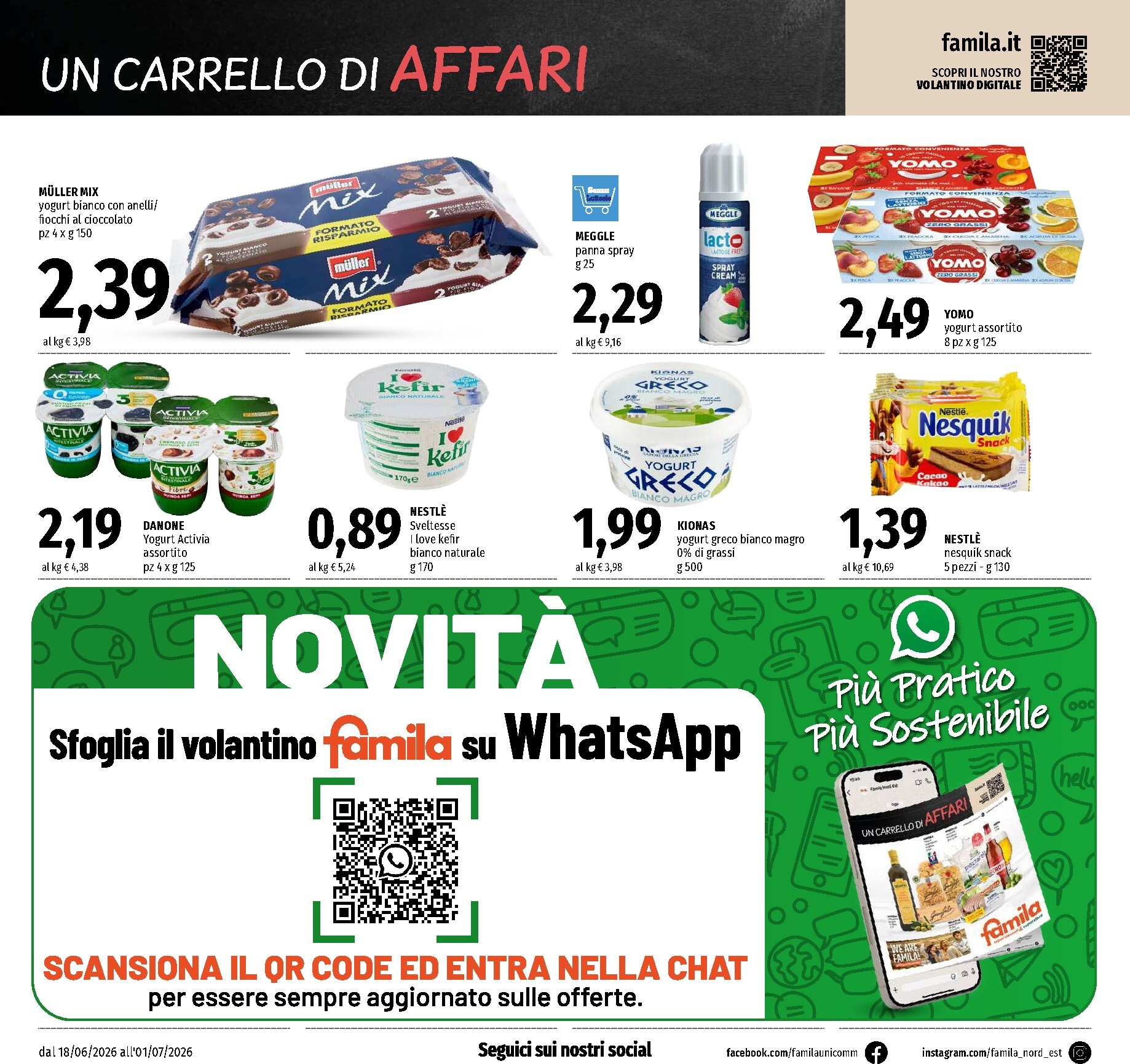 famila - Volantino attuale di Famila - Un Carrello di Affari valido dal giovedì 18/06/2026 al mercoledì 01/07/2026 - page: 8