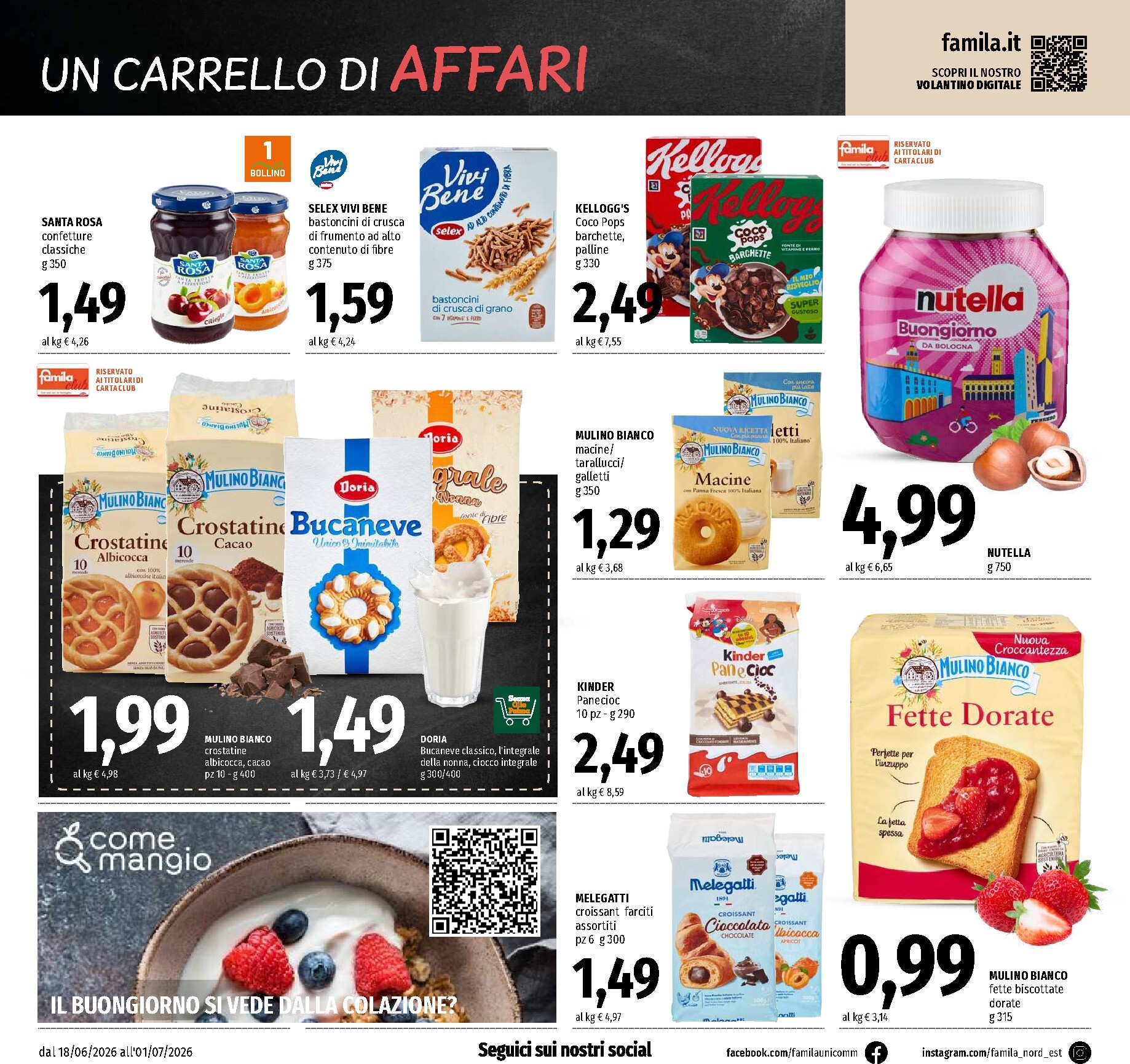 famila - Volantino attuale di Famila - Un Carrello di Affari valido dal giovedì 18/06/2026 al mercoledì 01/07/2026 - page: 14