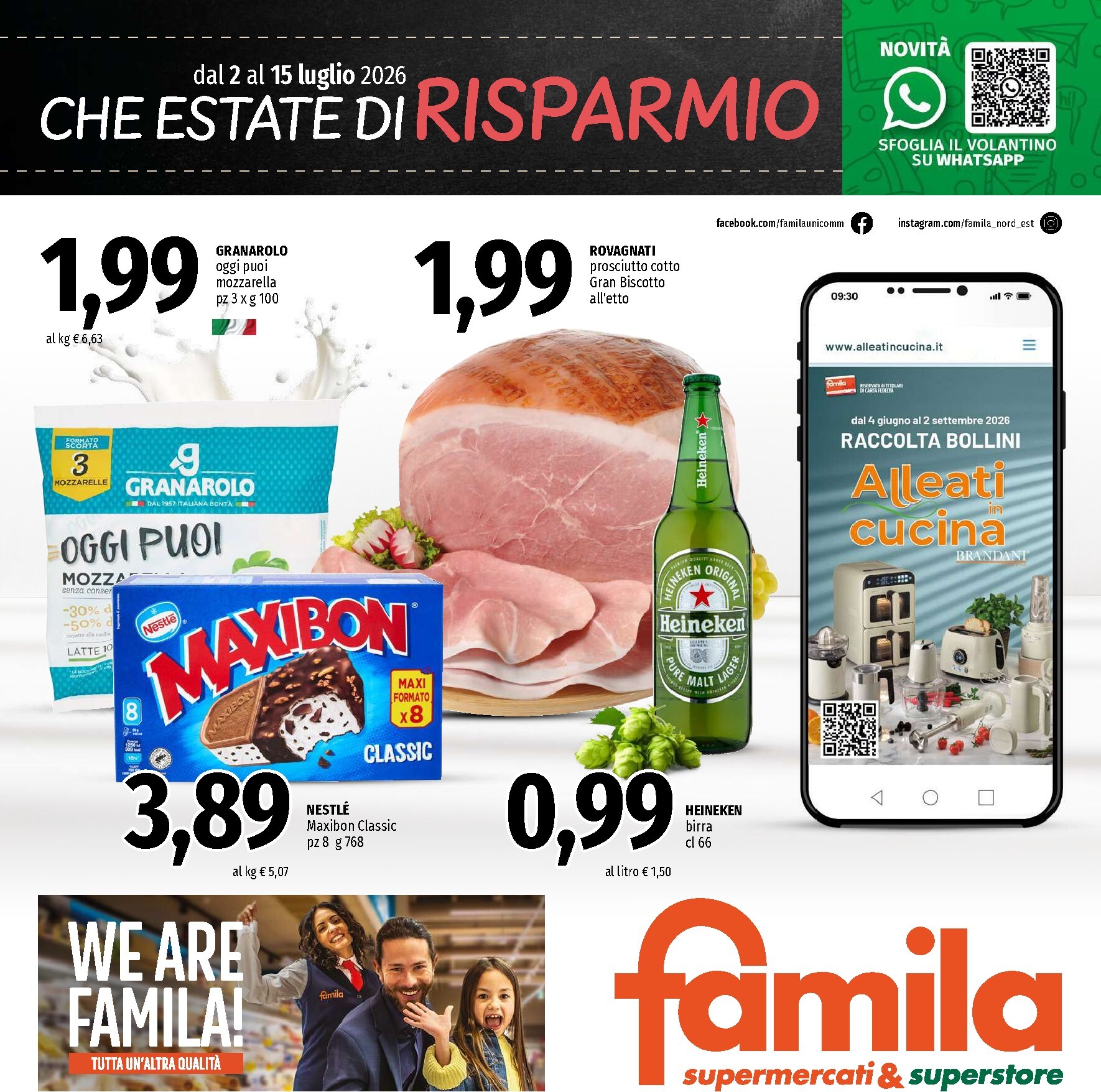famila - Volantino attuale di Famila - Supermercati & Superstore valido dal giovedì 02/07/2026 al mercoledì 15/07/2026 - page: 1