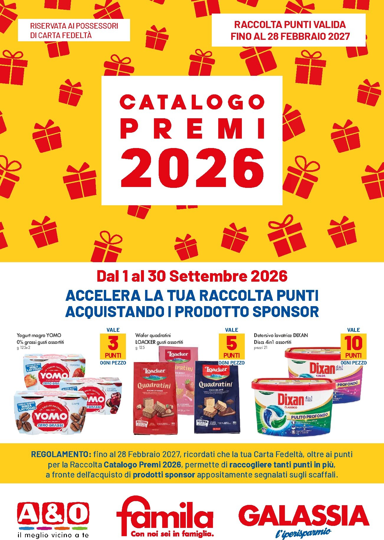 famila - Volantino attuale di Famila - Catalogo premi valido dal martedì 01/09/2026 al mercoledì 30/09/2026