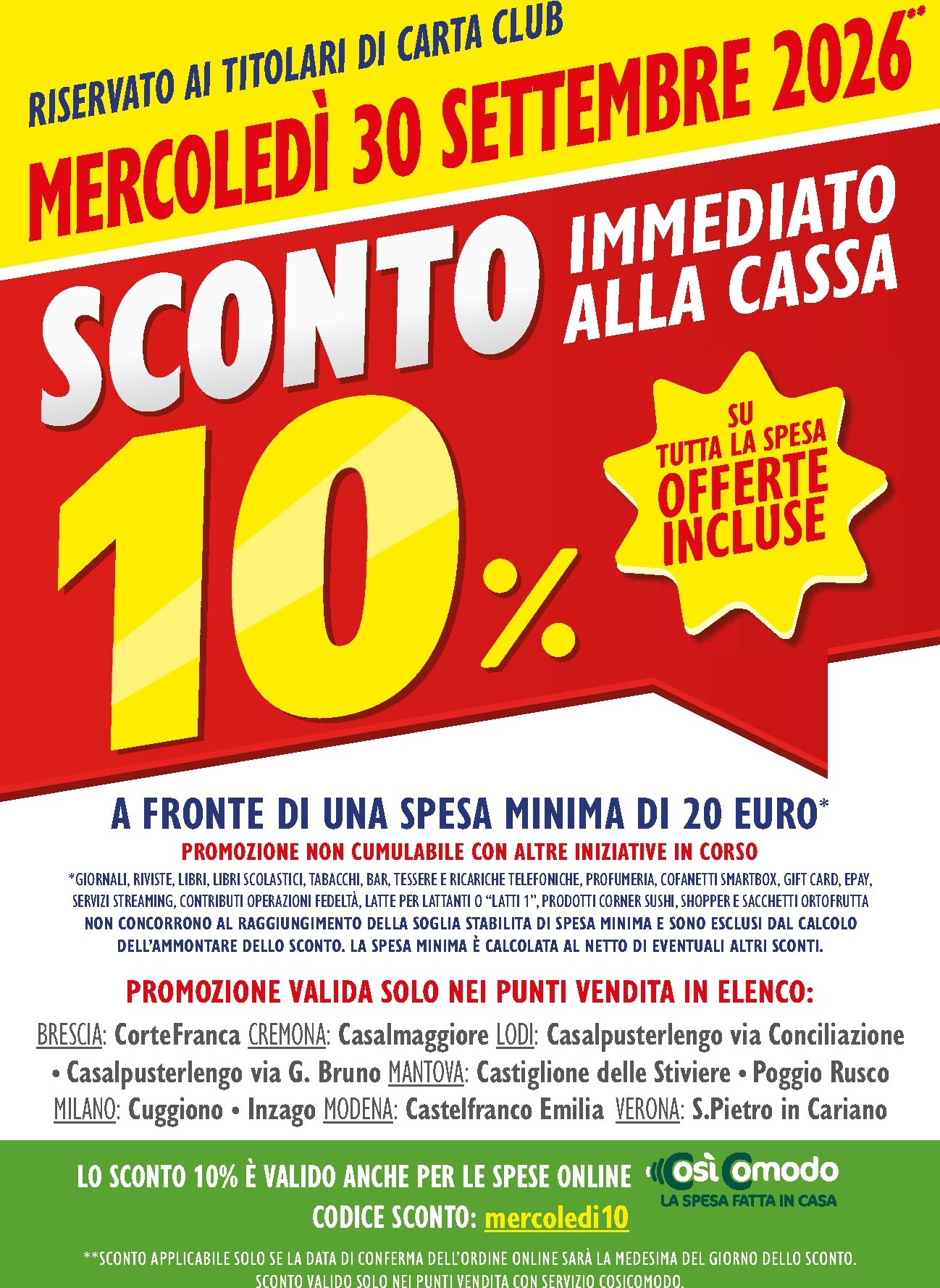 famila - Volantino futuro Famila - Sconto 10% Immediato valido dal mercoledì 30/09/2026 - 30/09/2026 - page: 2