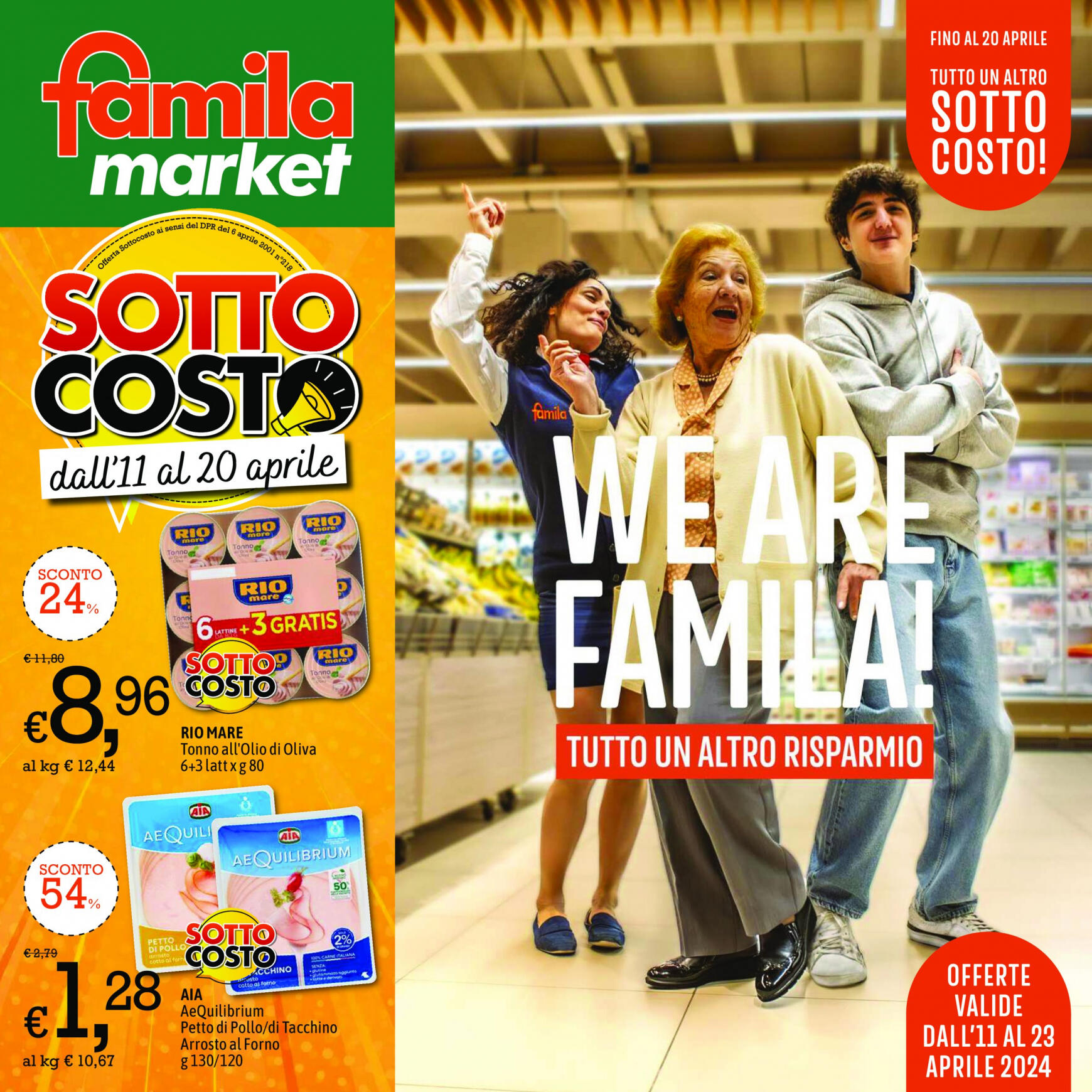 famila - Nuovo volantino Famila market 11.04. - 20.04.