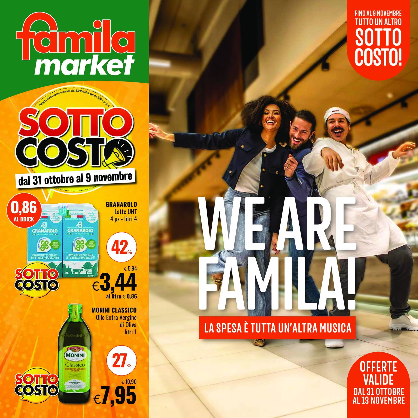 famila - Volantino Famila market valido dal 31.10. al 13.11. - page: 1