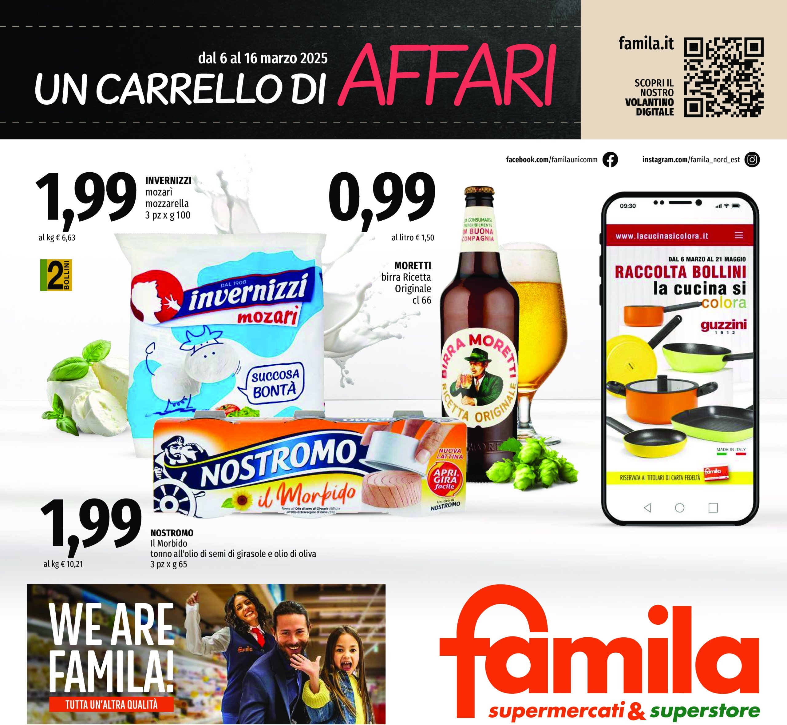 famila - Volantino Famila - Un Carrello di Affari valido dal 06/03 al 16/03