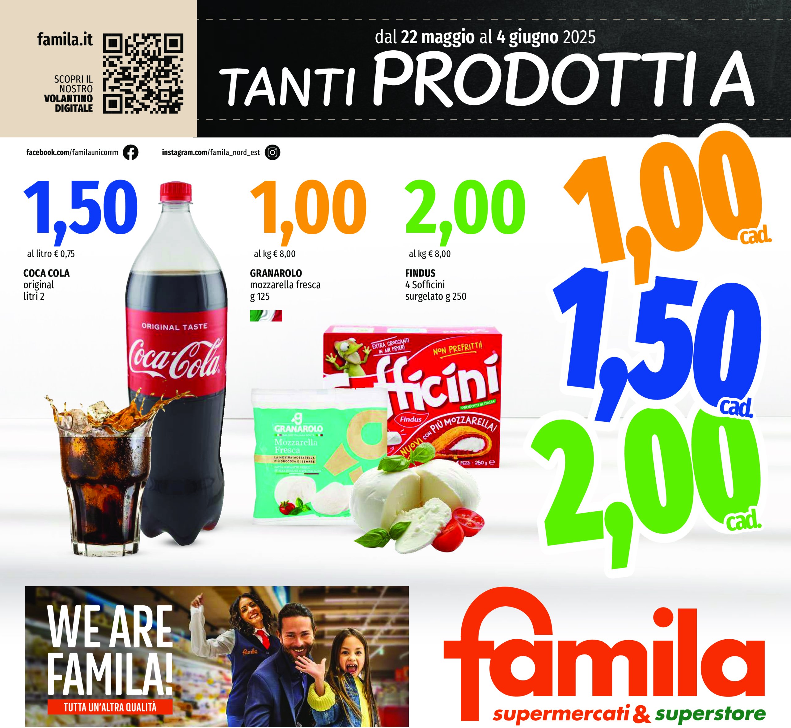 famila - Volantino Famila Supermecati & Superstore valido dal 22/05 al 04/06 - page: 1