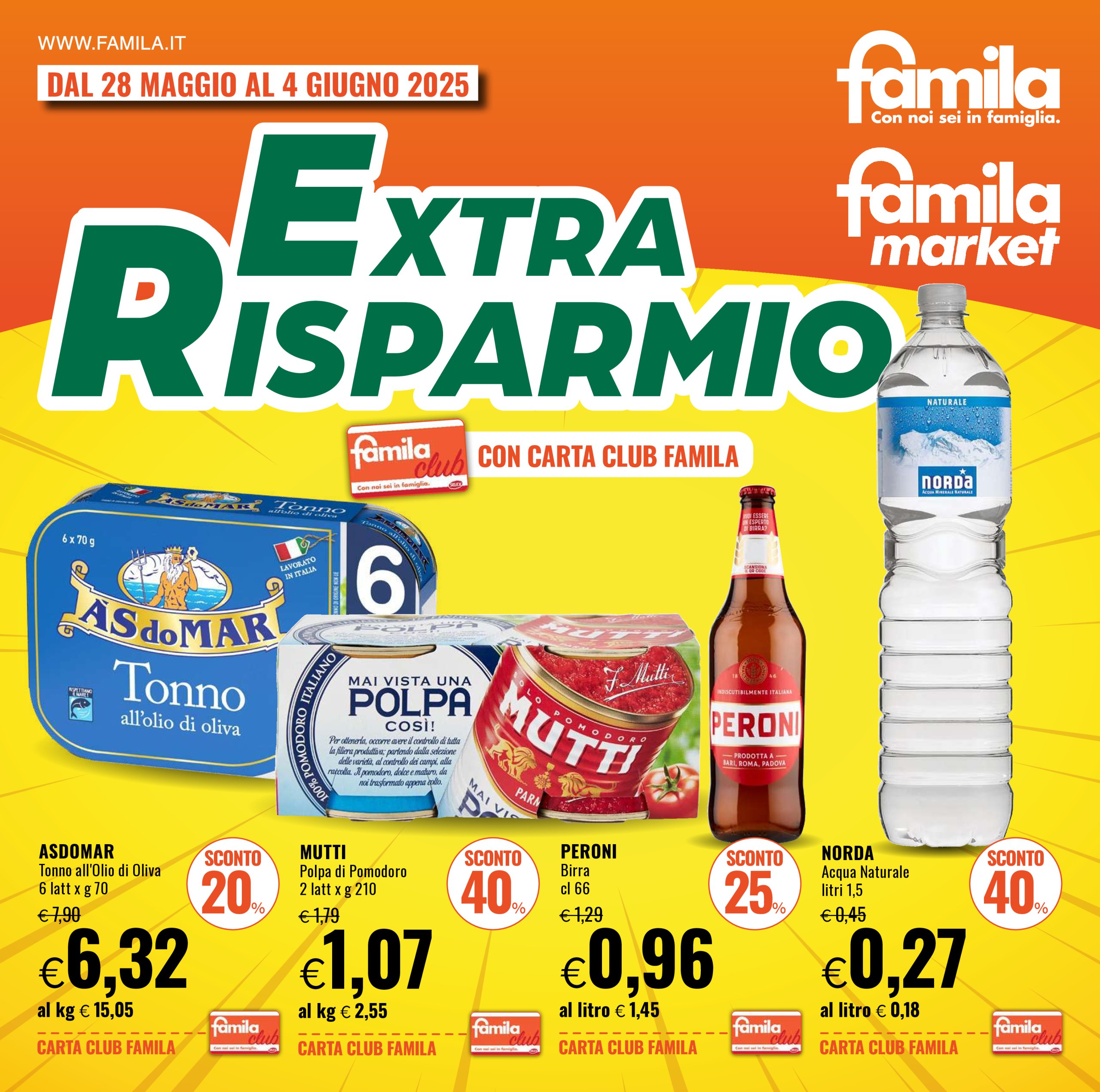 famila - Volantino Famila - Extra Risparmio valido dal 28/05 al 04/06