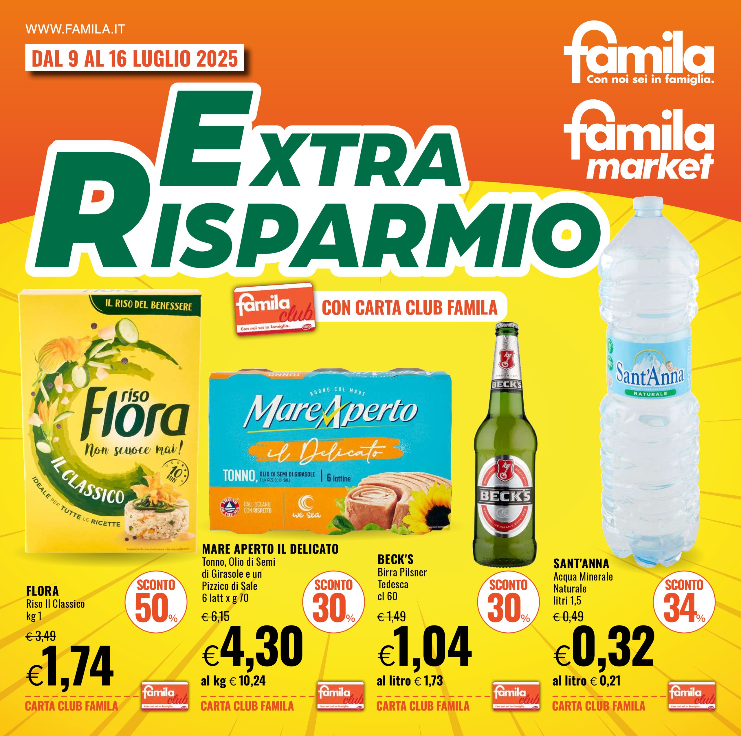 famila - Volantino Famila - Extra Risparmio valido dal 09/07 al 16/07
