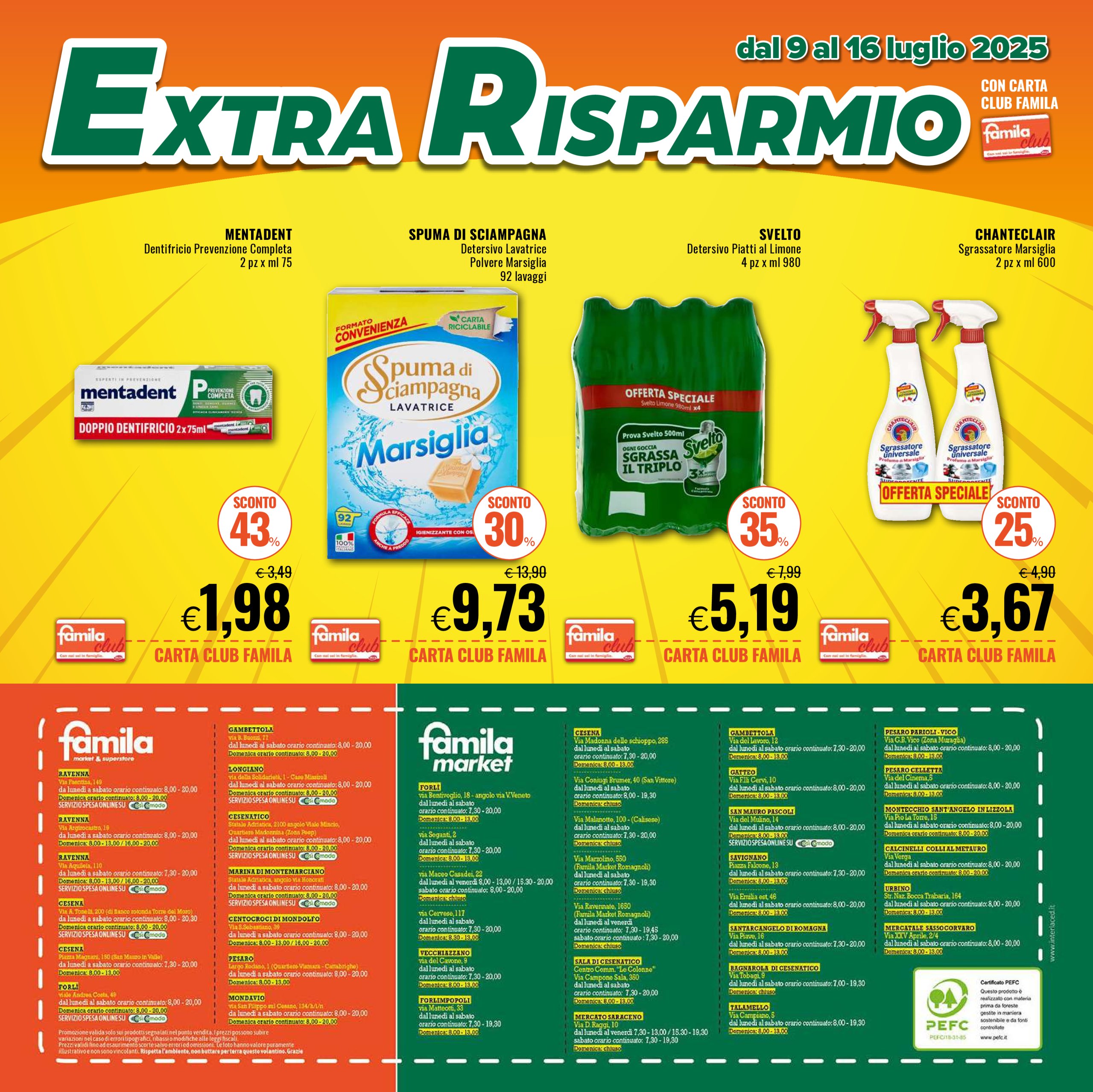 famila - Volantino Famila - Extra Risparmio valido dal 09/07 al 16/07 - page: 4