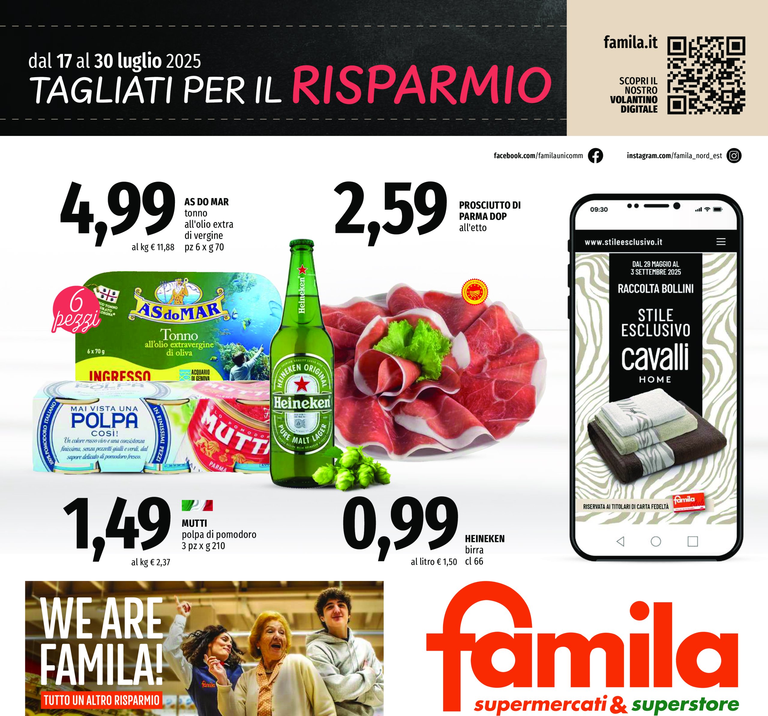 famila - Volantino Famila - Supermercati & Superstore valido dal 17/07 al 30/07