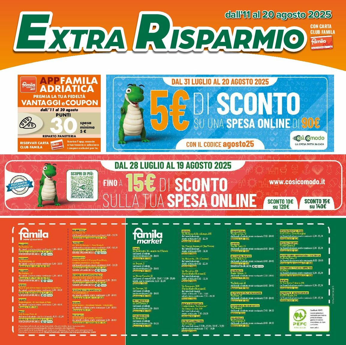famila - Volantino Famila - Extra Risparmio valido dal 11/08 al 20/08 - page: 8