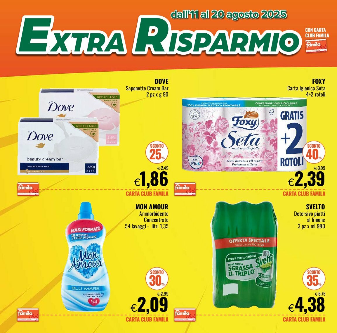 famila - Volantino Famila - Extra Risparmio valido dal 11/08 al 20/08 - page: 4
