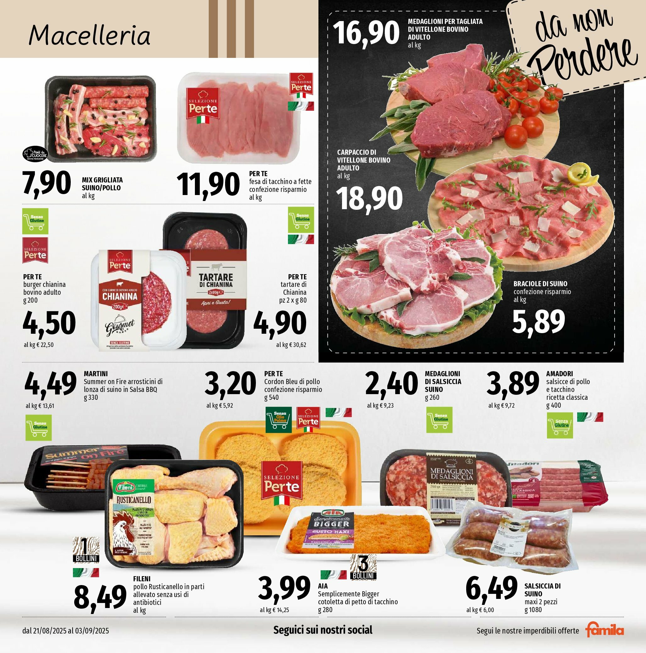 famila - Volantino Famila - Risparmio valido dal 21/08 al 03/09 - page: 3