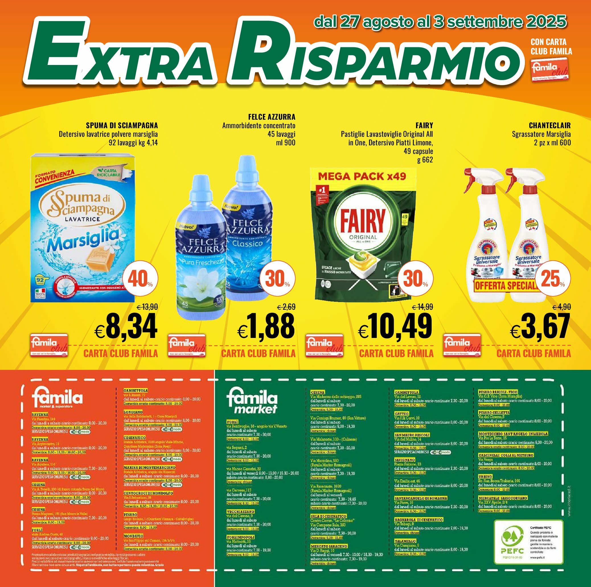 famila - Volantino Famila - Extra Risparmio valido dal 27/08 al 03/09 - page: 4