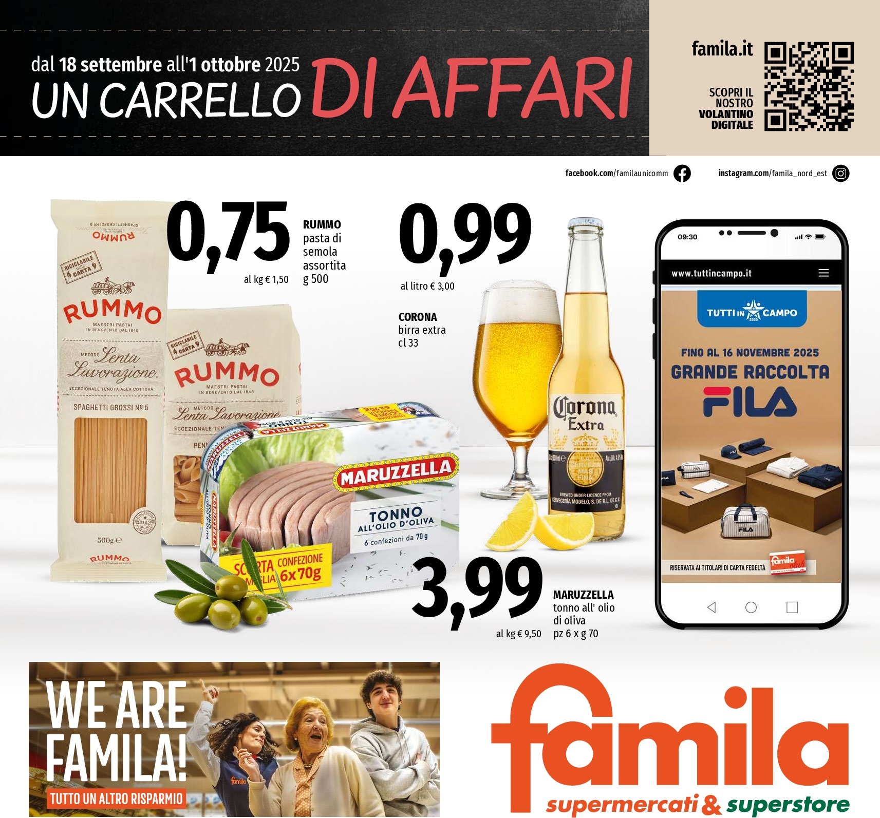 famila - Volantino Famila - Supermercati & Superstore valido dal 18/09 al 01/10