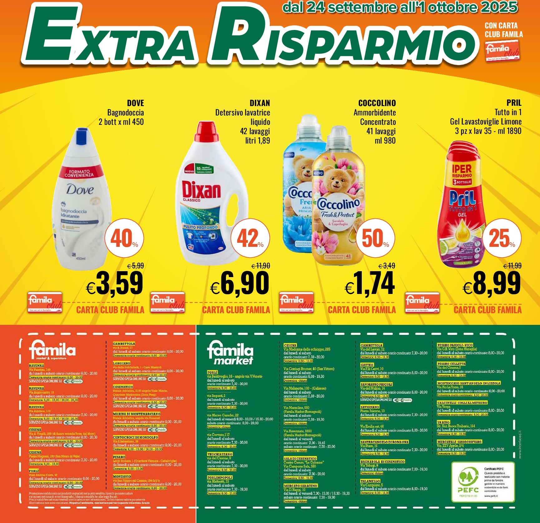 famila - Volantino Famila - Extra Risparmio valido dal 24/09 al 01/10 - page: 4