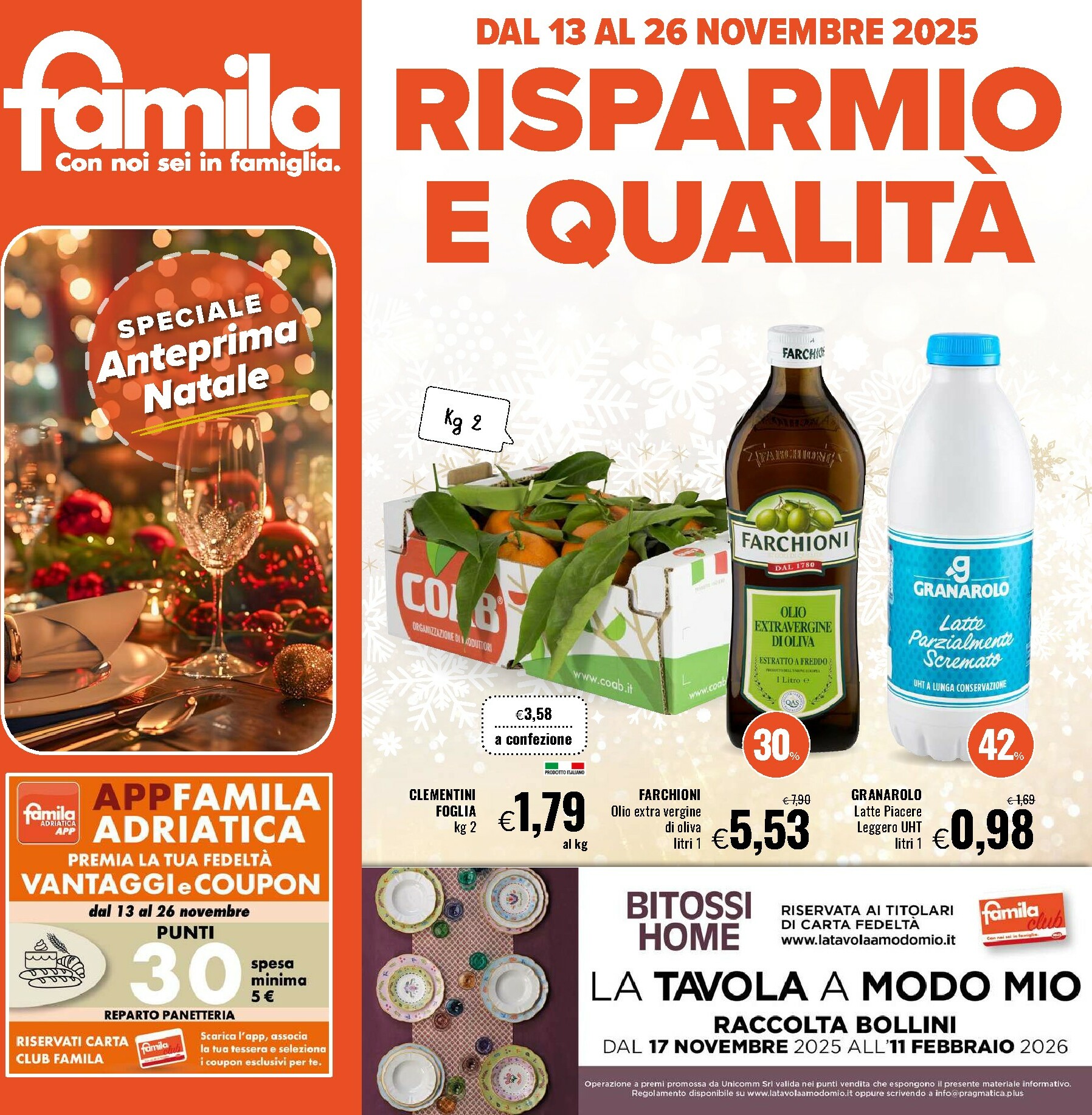 famila - Volantino Famila valido dal 13/11 al 26/11 - page: 1