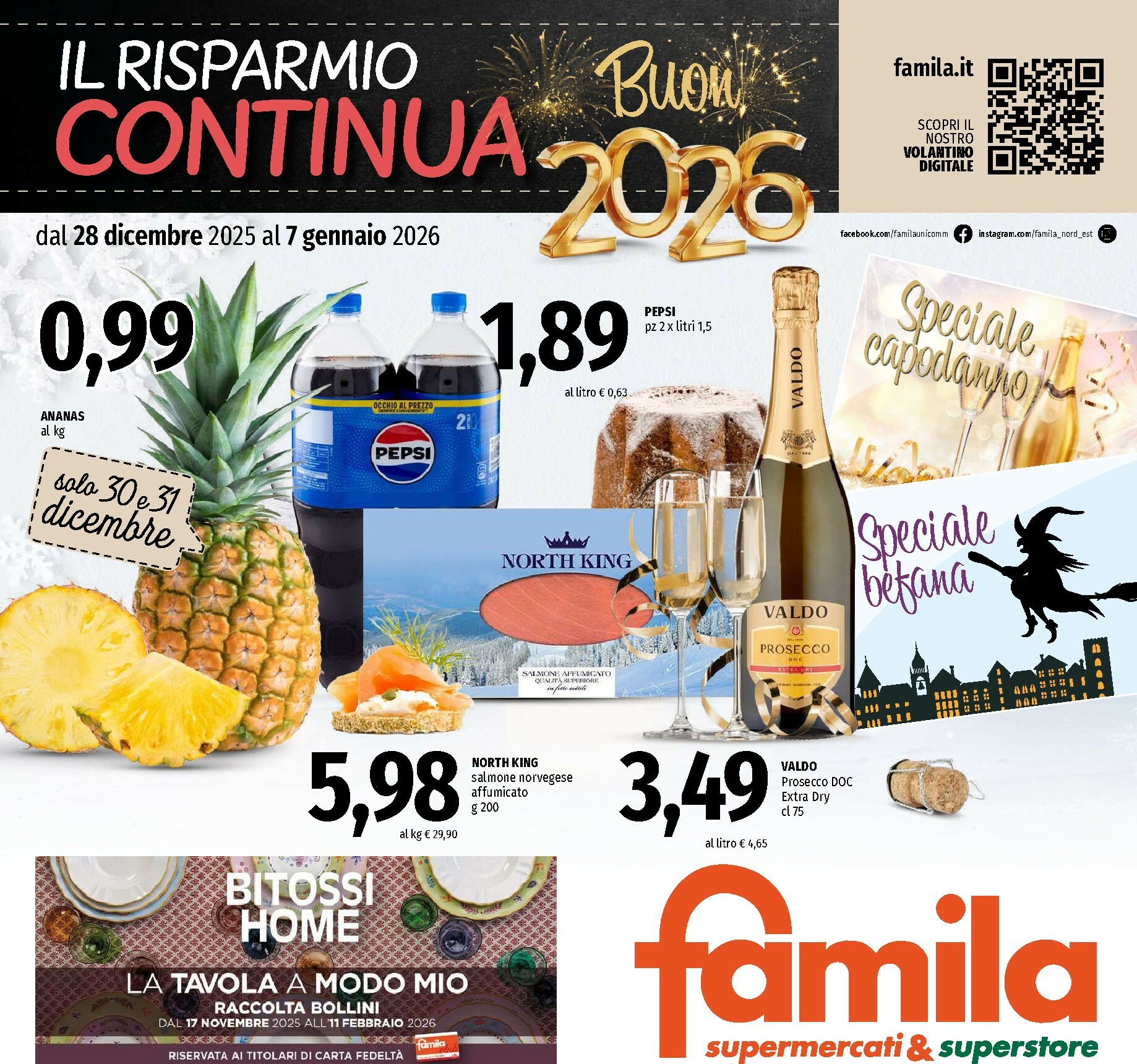 famila - Volantino Famila - Supermercati & Superstore valido dal 28/12 al 07/01