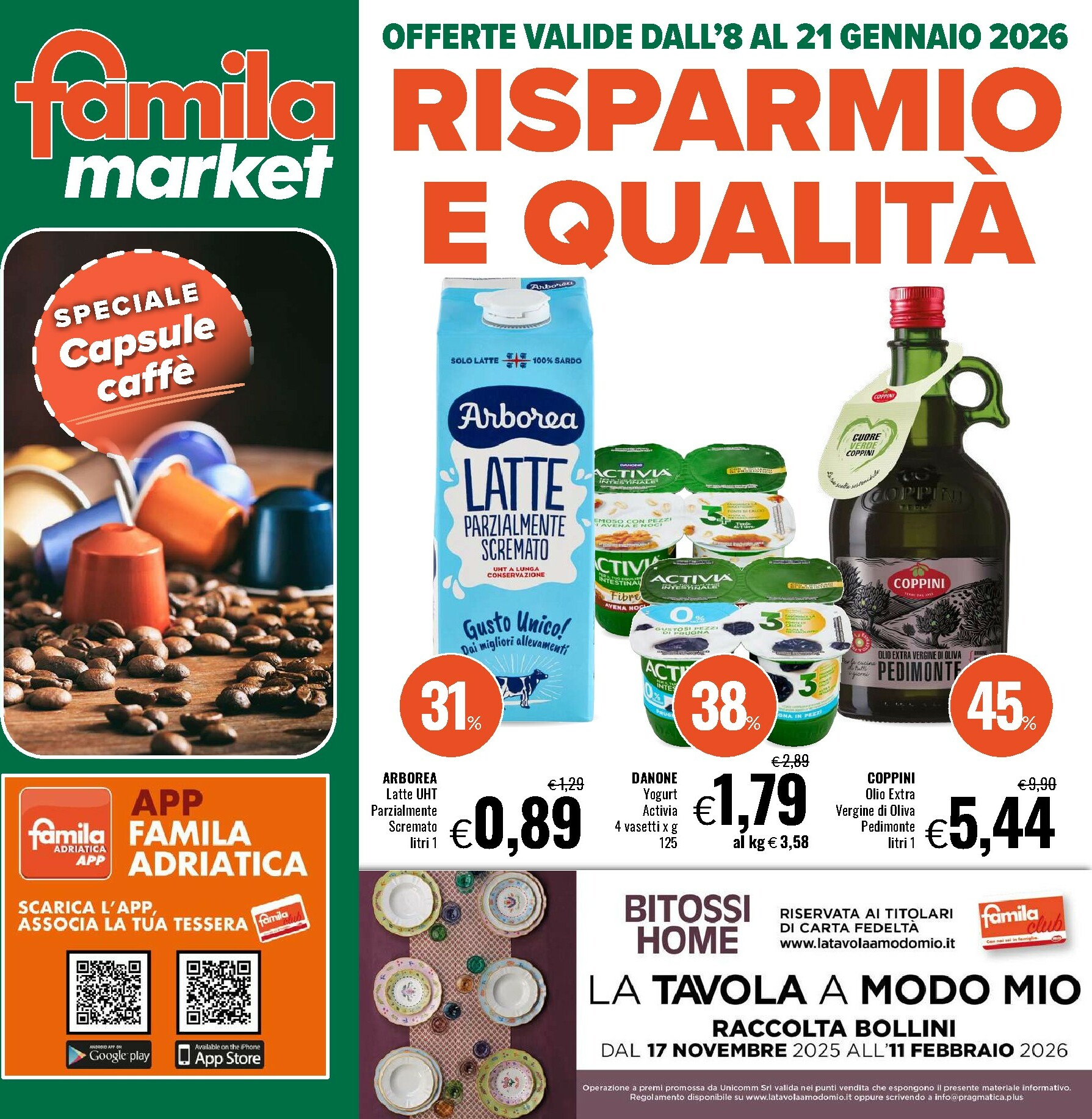 famila - Volantino Famila market valido dal 08/01 al 21/01