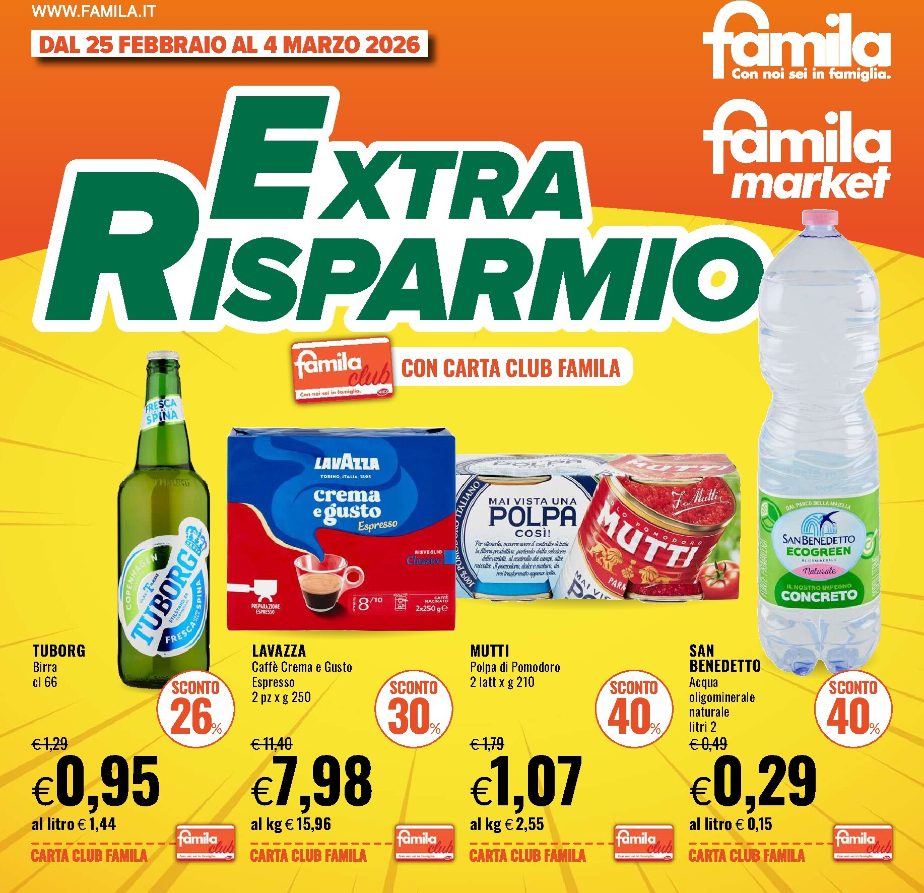 famila - Volantino Famila - Extra Risparmio valido dal 25/02/2026 al 04/03/2026 - page: 1