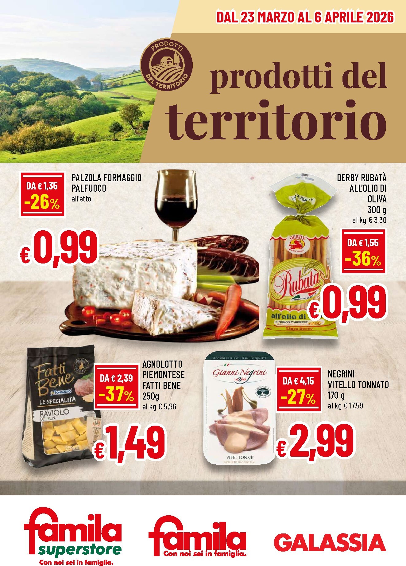 famila - Volantino Famila - Prodotti del territorio valido dal 23/03/2026 al 06/04/2026