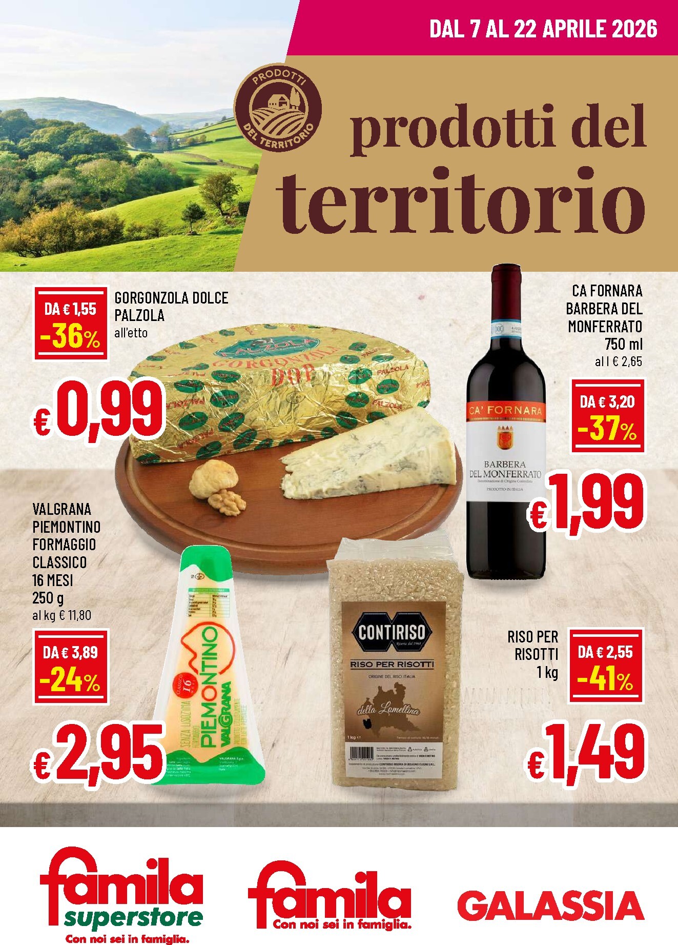 famila - Volantino attuale di Famila - Prodotti del territorio valido dal martedì 07/04/2026 al mercoledì 22/04/2026