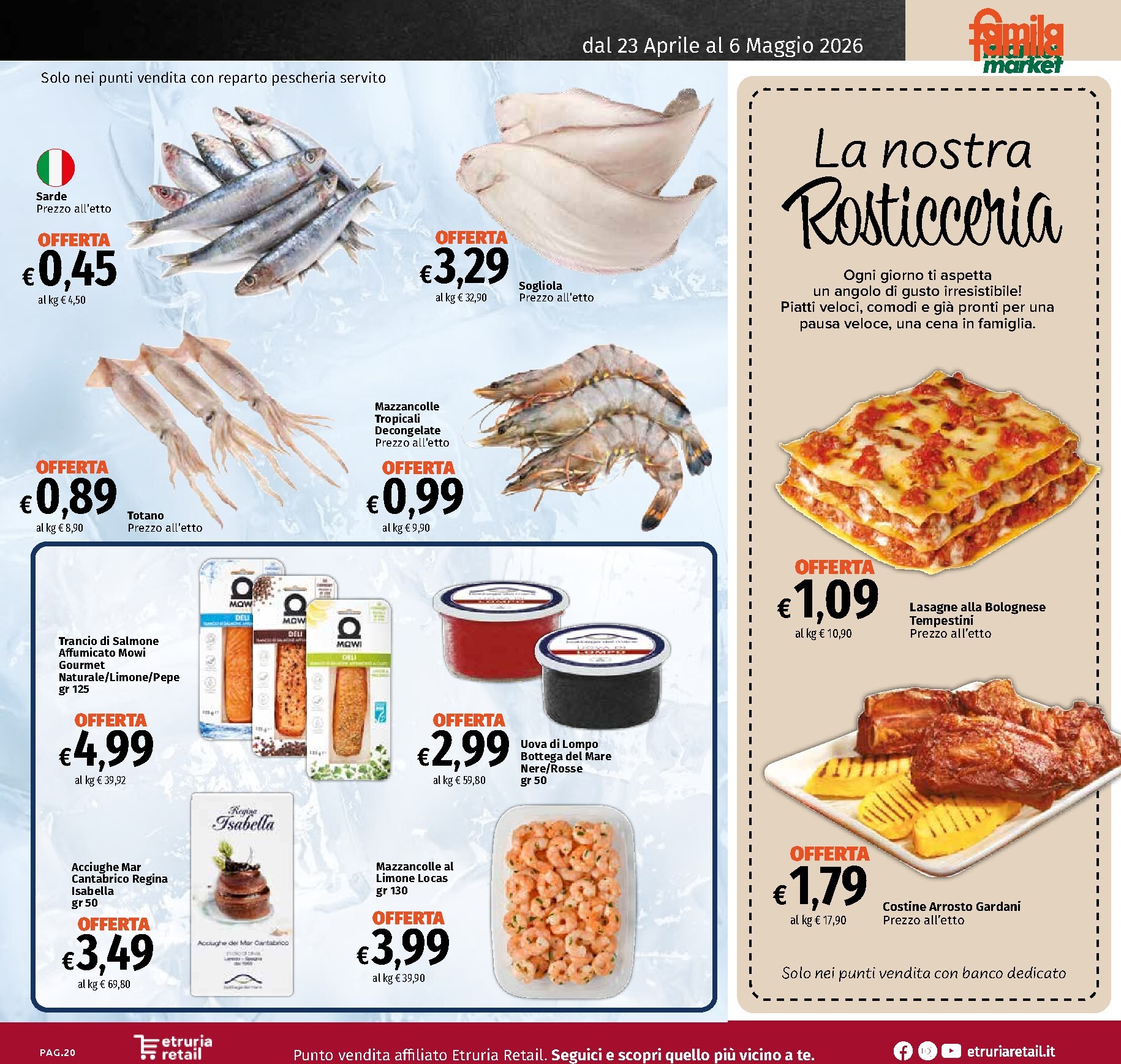 famila - Volantino attuale di Famila market - Sottocosto valido dal giovedì 23/04/2026 al mercoledì 06/05/2026 - page: 20