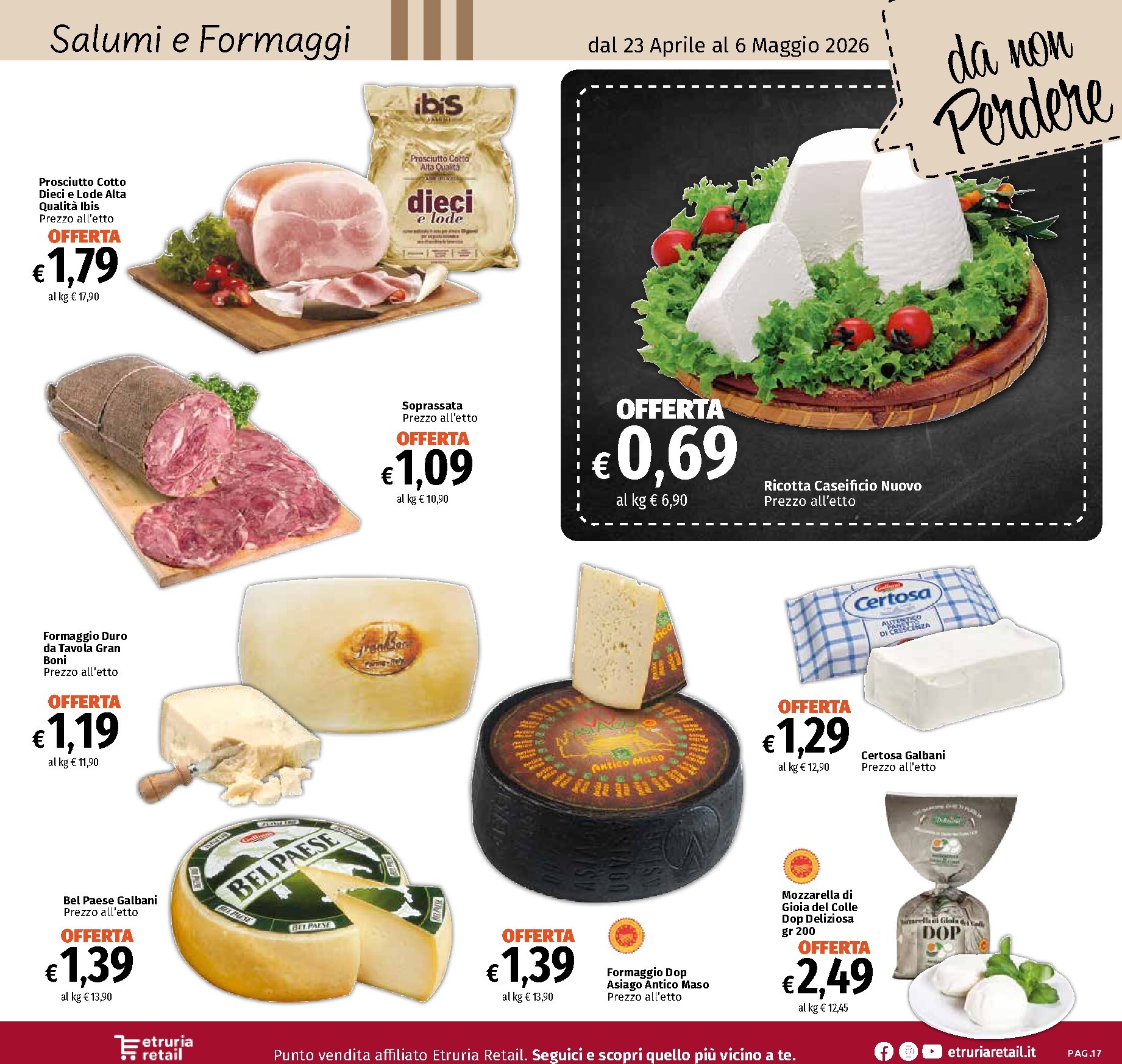 famila - Volantino attuale di Famila market - Sottocosto valido dal giovedì 23/04/2026 al mercoledì 06/05/2026 - page: 17