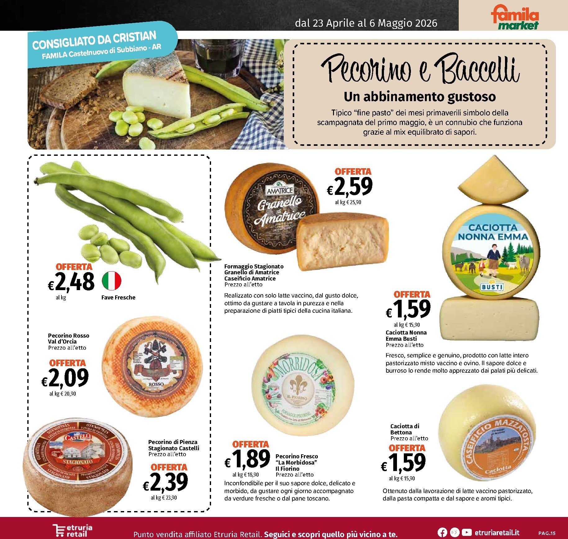 famila - Volantino attuale di Famila market - Sottocosto valido dal giovedì 23/04/2026 al mercoledì 06/05/2026 - page: 15