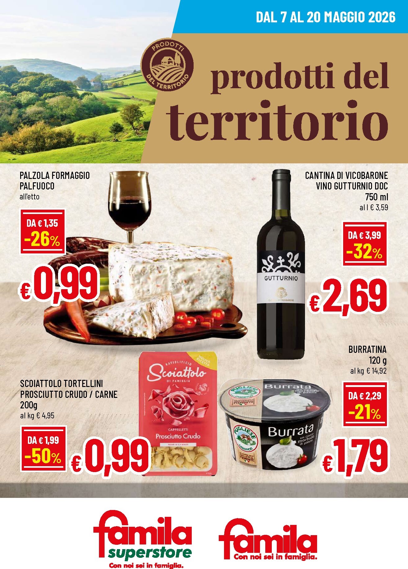 famila - Volantino attuale di Famila - Prodotti del Territorio valido dal giovedì 07/05/2026 al mercoledì 20/05/2026
