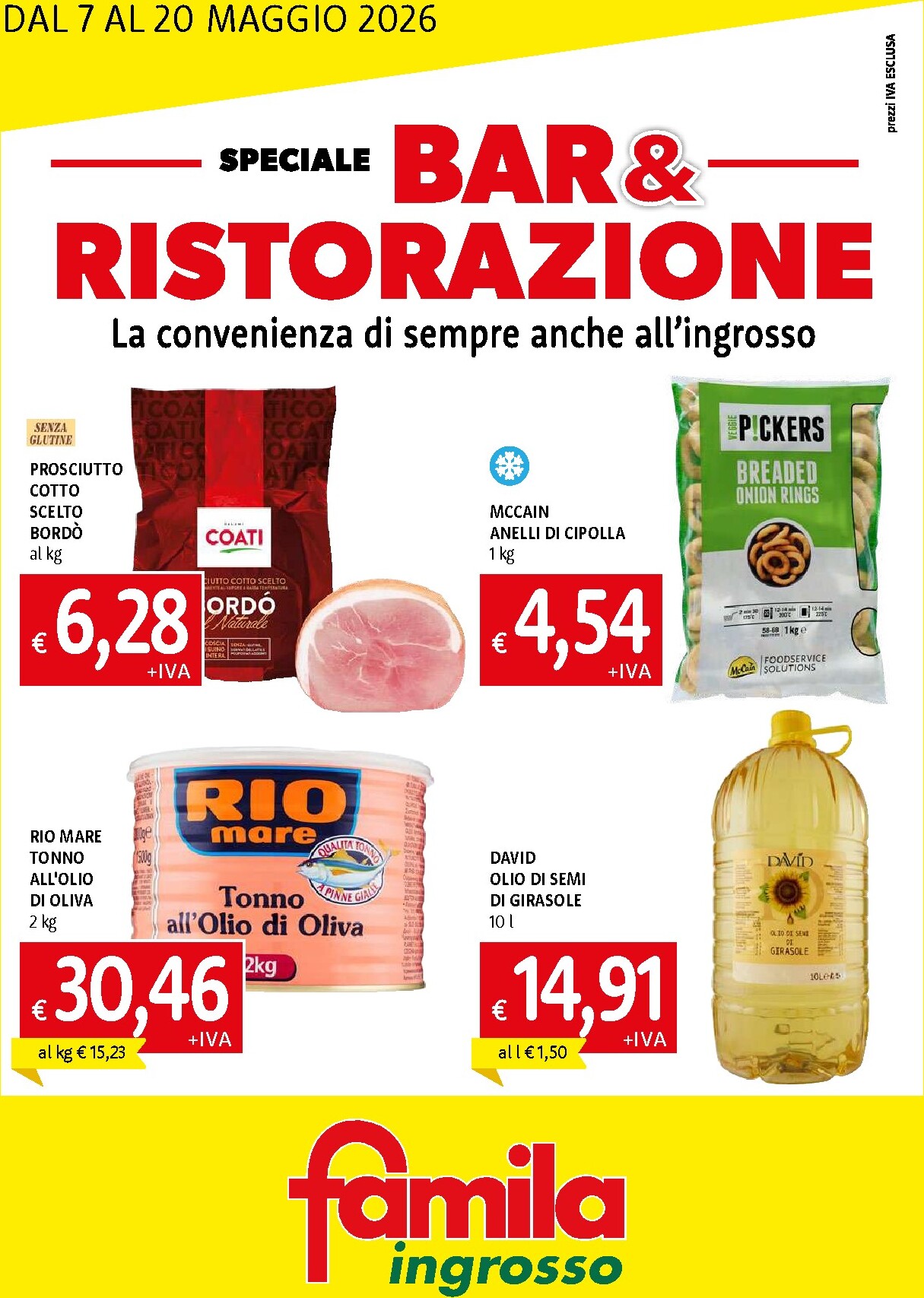 famila - Volantino attuale di Famila - Ingrosso valido dal giovedì 07/05/2026 al mercoledì 20/05/2026