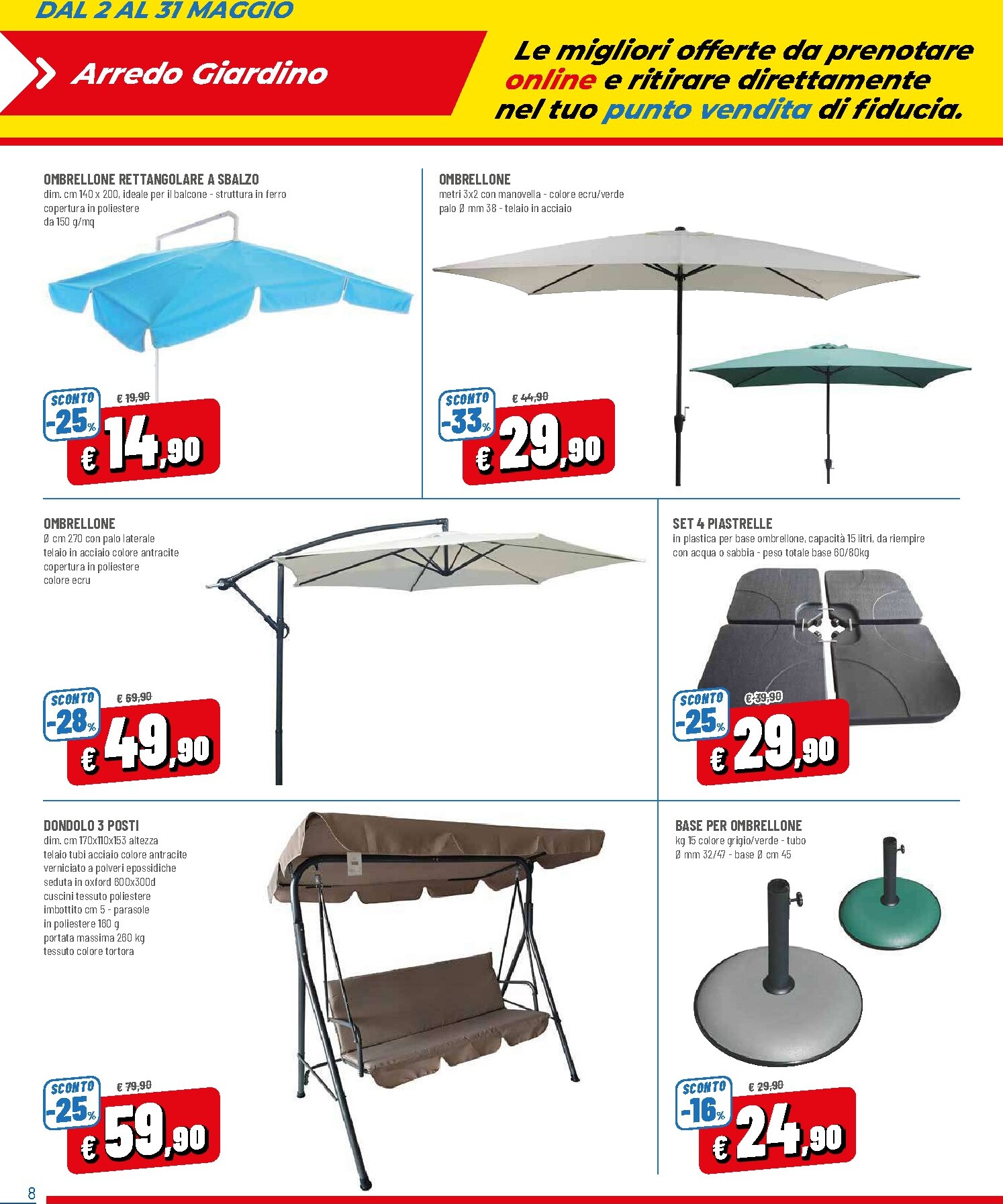 famila - Volantino attuale di Famila - Prenota & Risparmia Solo Online valido dal sabato 02/05/2026 al domenica 31/05/2026 - page: 8