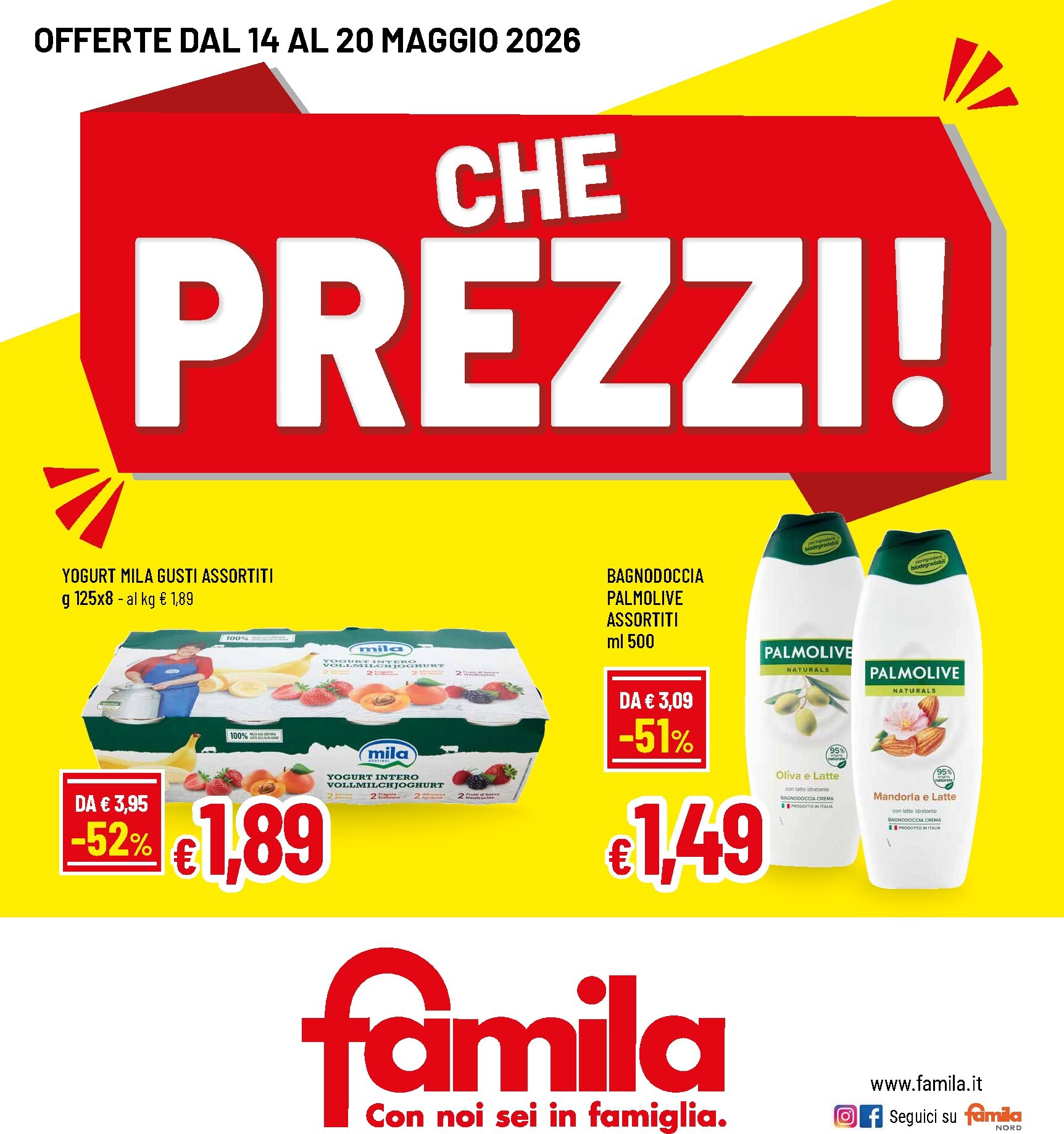 famila - Volantino attuale di Famila - Che Prezzi! valido dal giovedì 14/05/2026 al mercoledì 20/05/2026