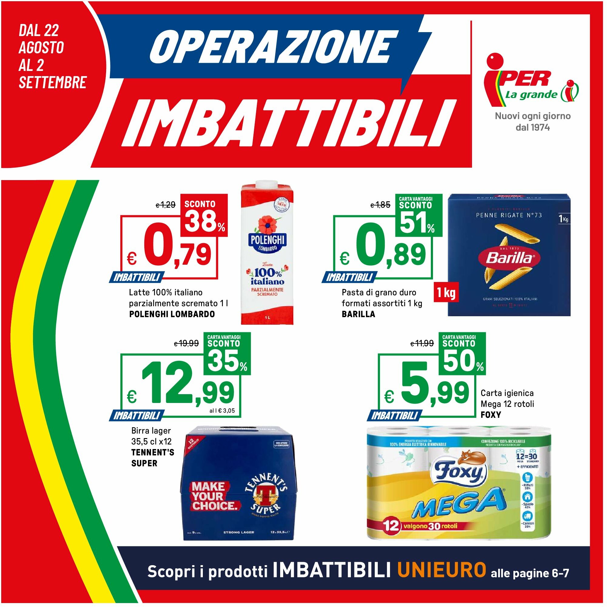 iper - Volantino Iper valido dal 22/08 al 02/09