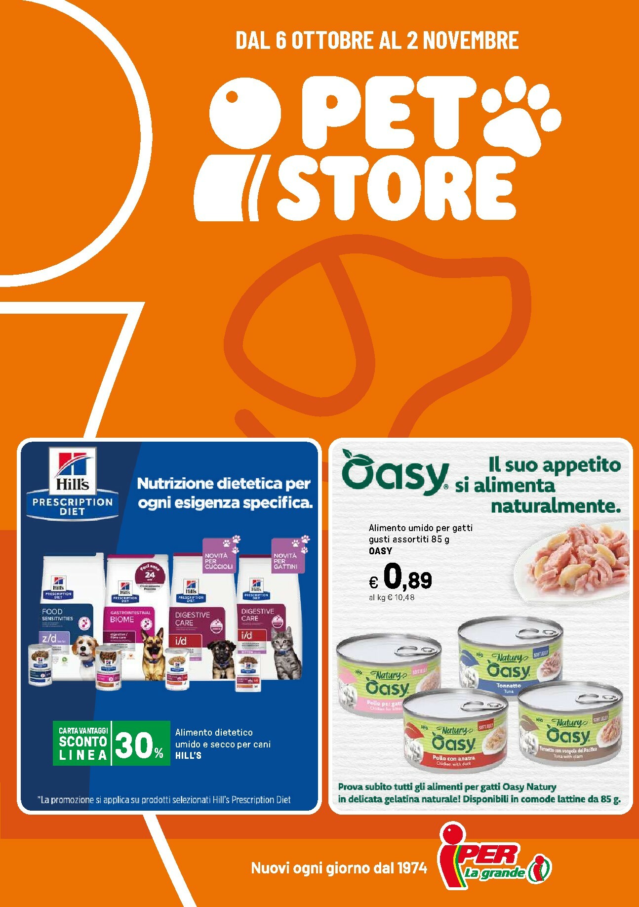 iper - Volantino Iper - Pet Store valido dal 06/10 al 02/11