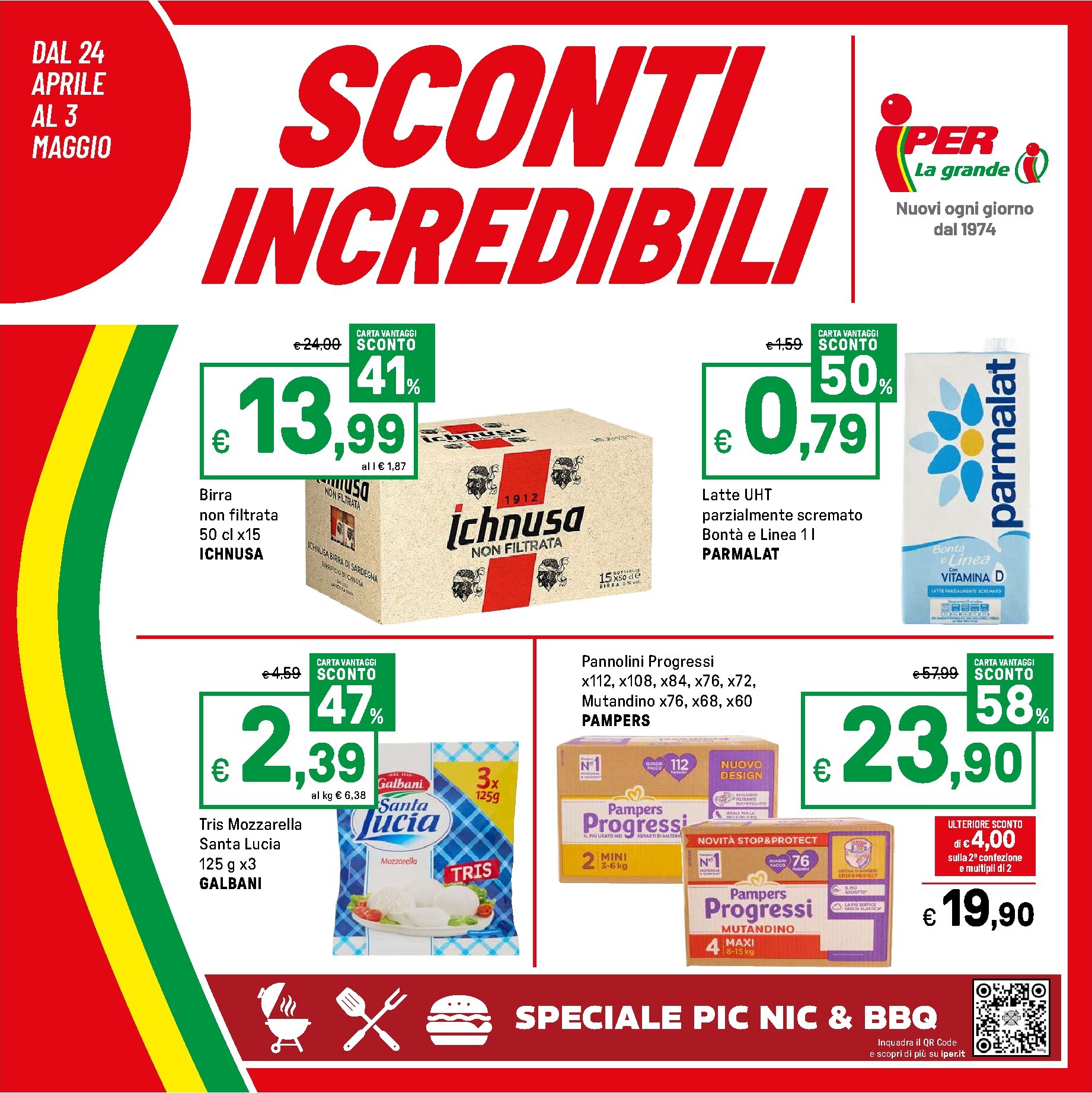 iper - Volantino attuale di Iper valido dal venerdì 24/04/2026 al domenica 03/05/2026