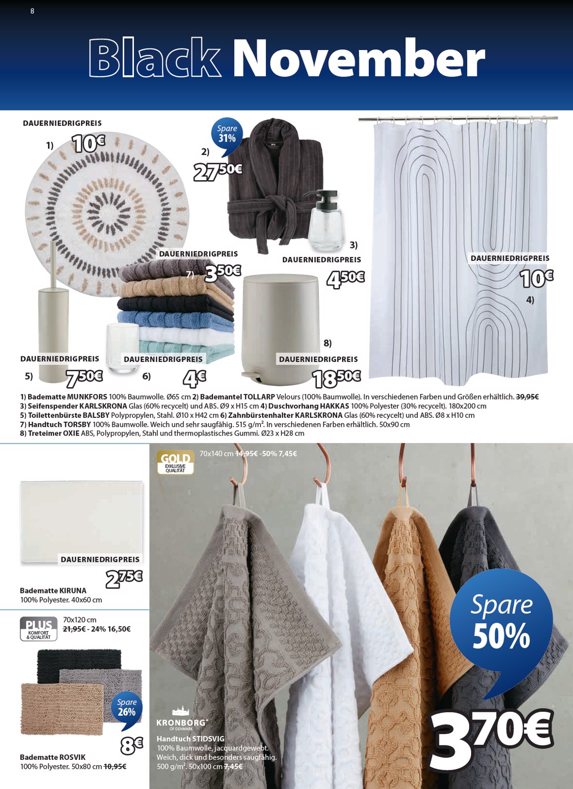 jysk - Volantino JYSK - Großartige Angebote valido dal 06/11 al 30/11 - page: 8