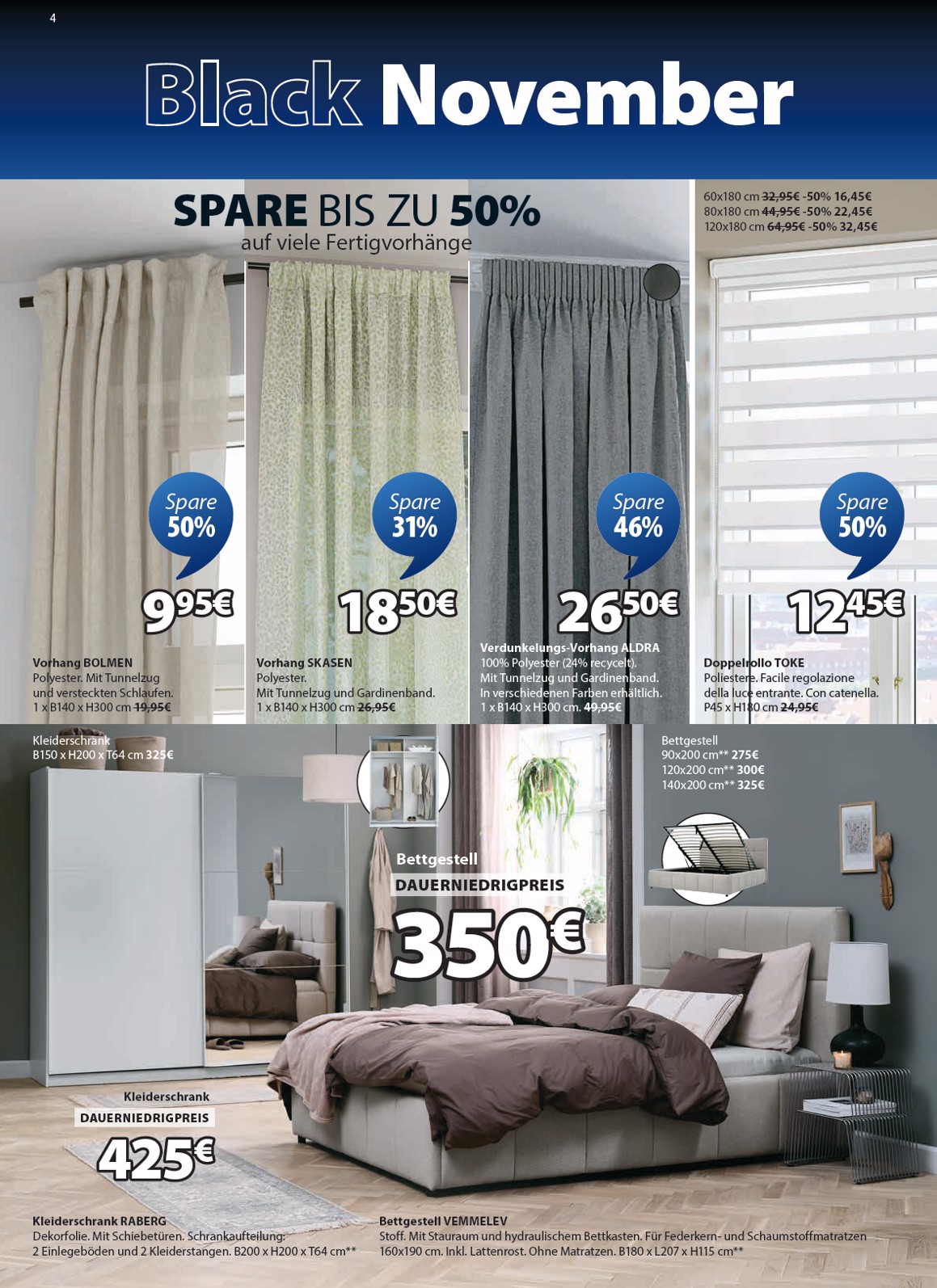 jysk - Volantino JYSK - Großartige Angebote valido dal 06/11 al 30/11 - page: 4