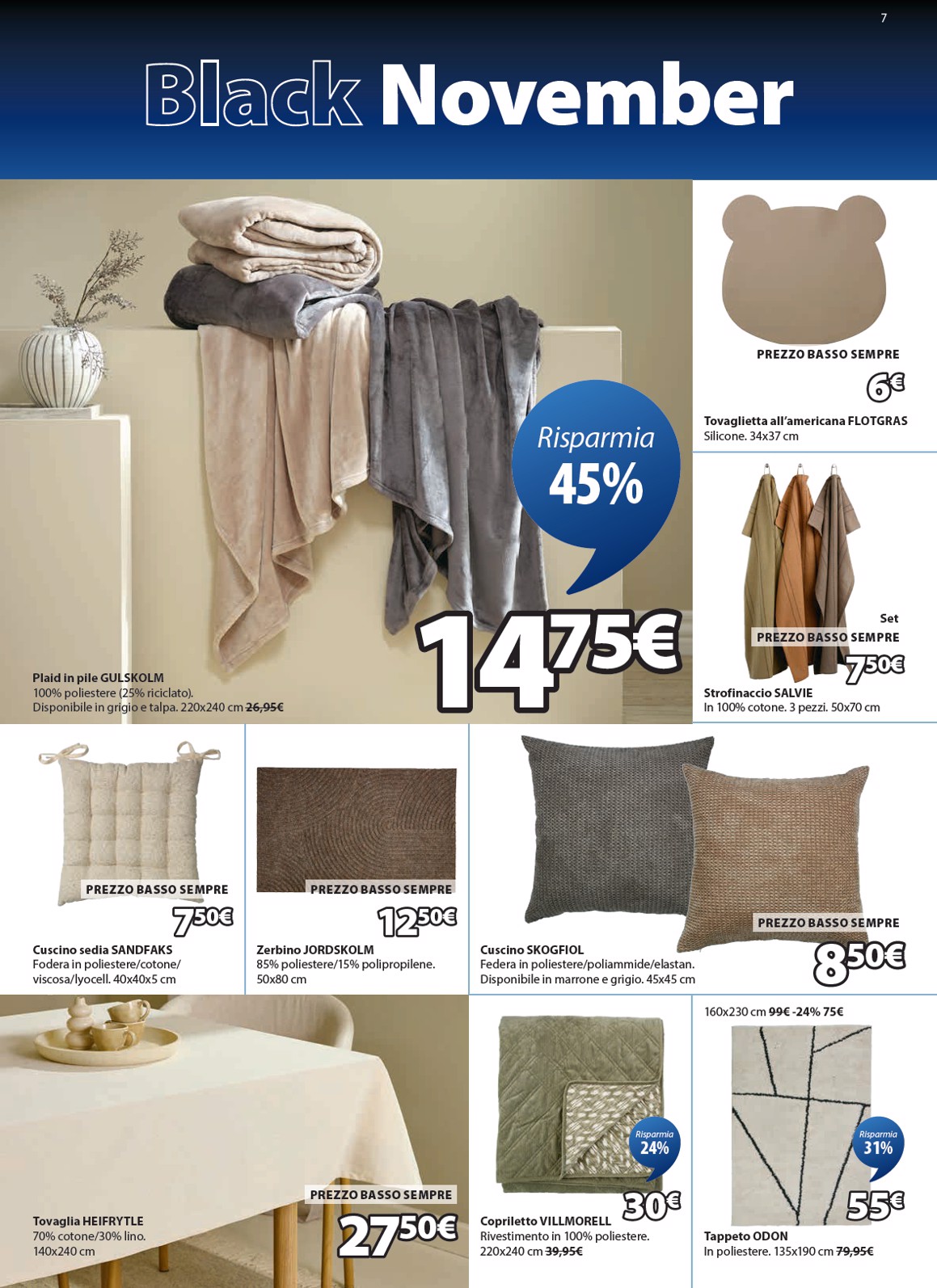 jysk - Volantino JYSK - Grandi offerte valido dal 06/11 al 30/11 - page: 7