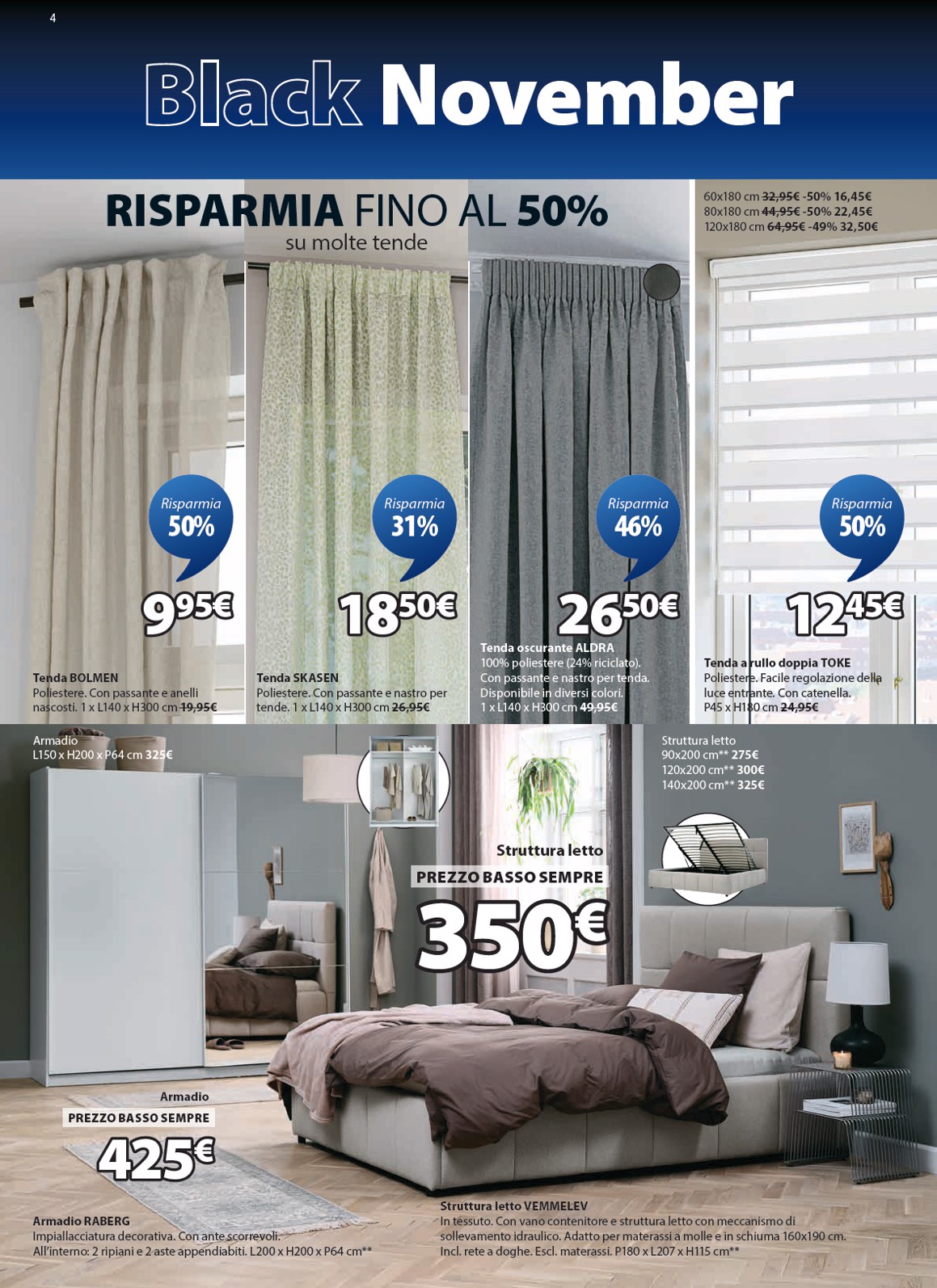 jysk - Volantino JYSK - Grandi offerte valido dal 06/11 al 30/11 - page: 4