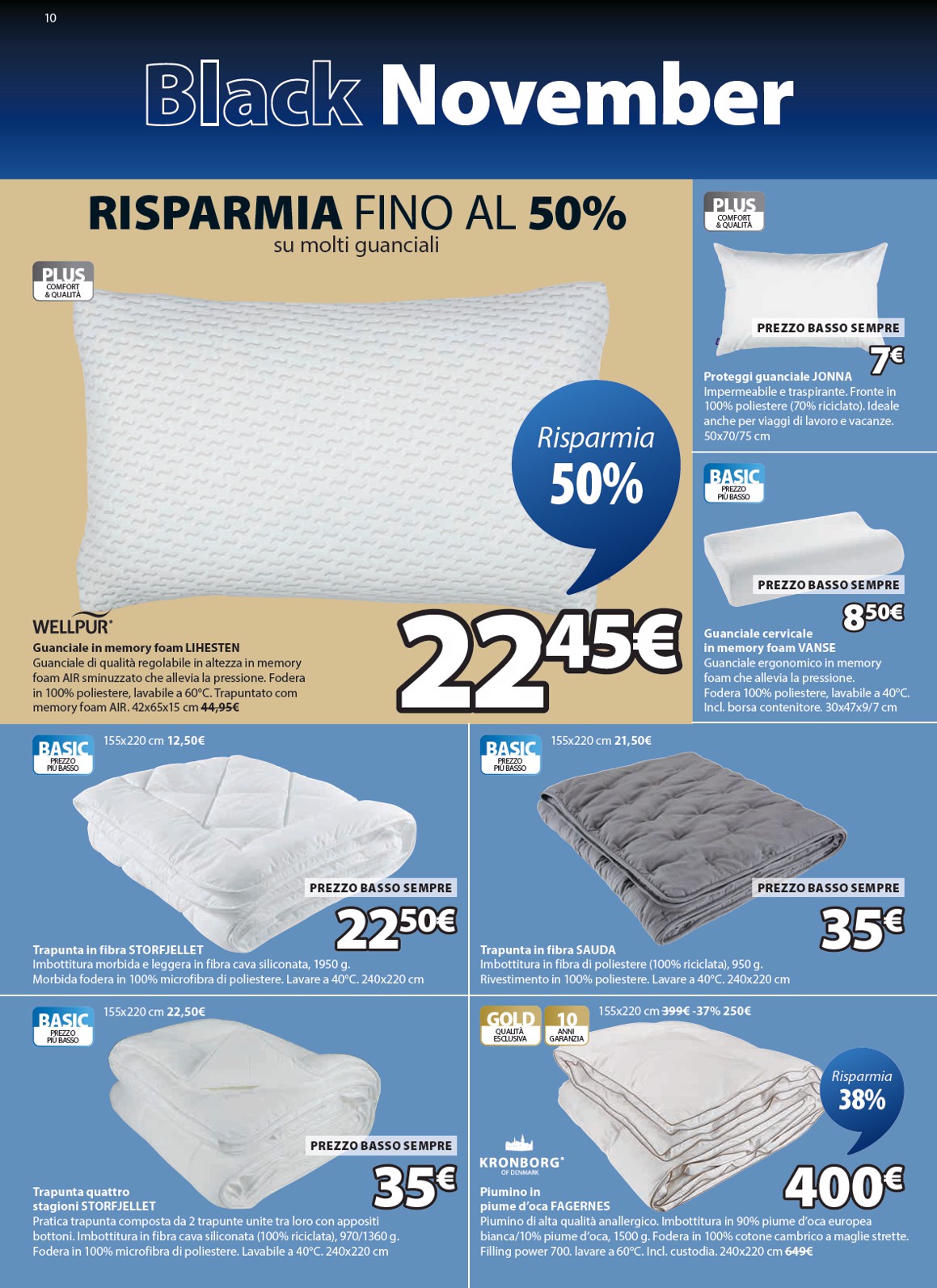 jysk - Volantino JYSK - Grandi offerte valido dal 06/11 al 30/11 - page: 10