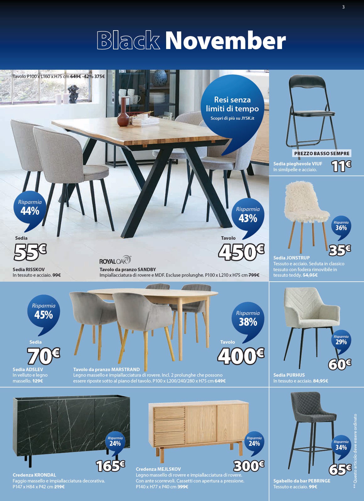 jysk - Volantino JYSK - Grandi offerte valido dal 13/11 al 30/11 - page: 3