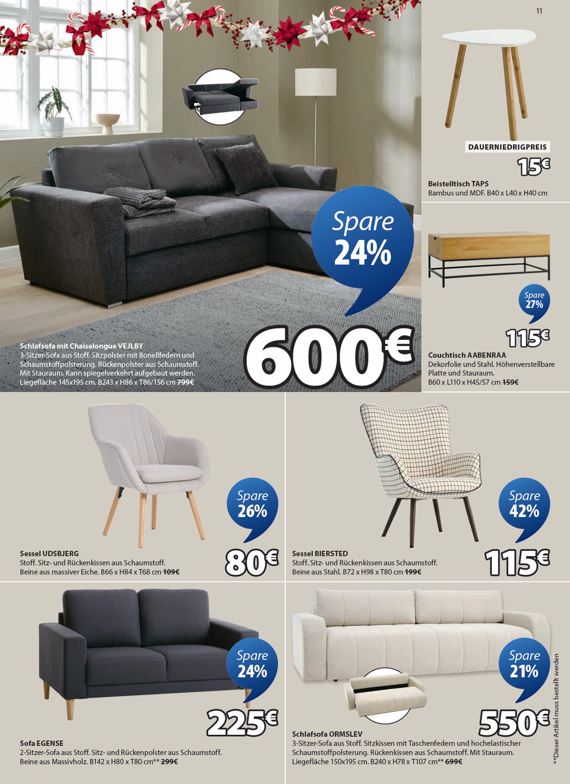 jysk - Volantino JYSK - Großartige Angebote valido dal 24/11 al 31/12 - page: 11