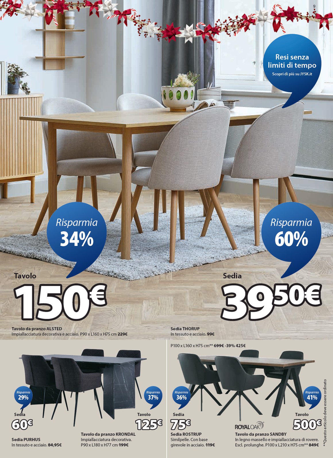 jysk - Volantino JYSK - Grandi offerte valido dal 24/11 al 31/12 - page: 9