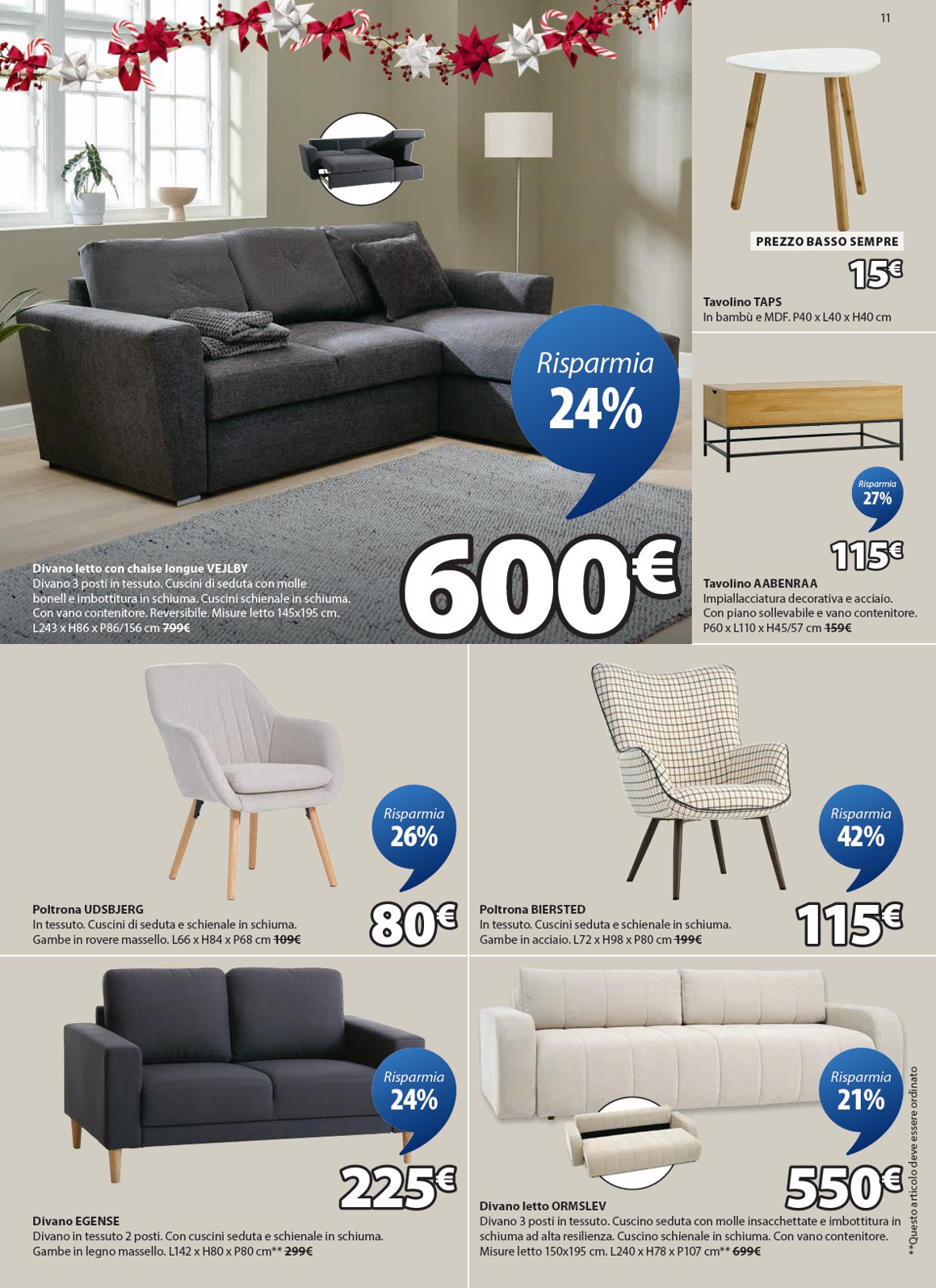 jysk - Volantino JYSK - Grandi offerte valido dal 24/11 al 31/12 - page: 11