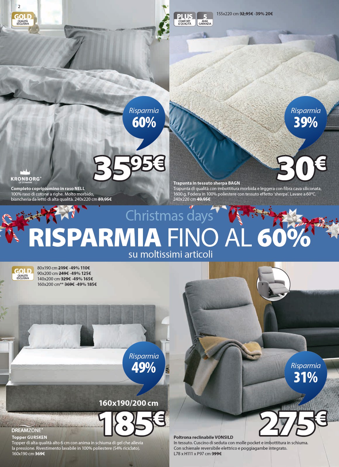 jysk - Volantino JYSK - Grandi offerte valido dal 24/11 al 31/12 - page: 2