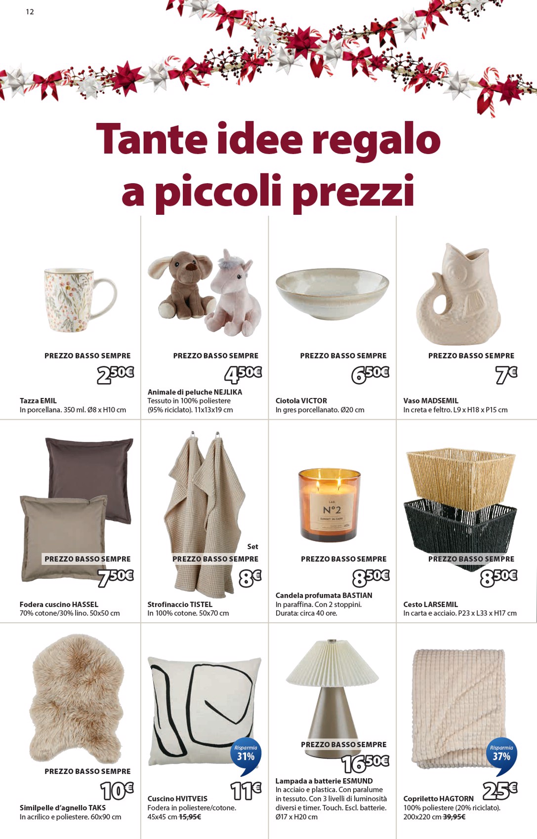 jysk - Volantino JYSK - Grandi offerte valido dal 11/12 al 31/12 - page: 12