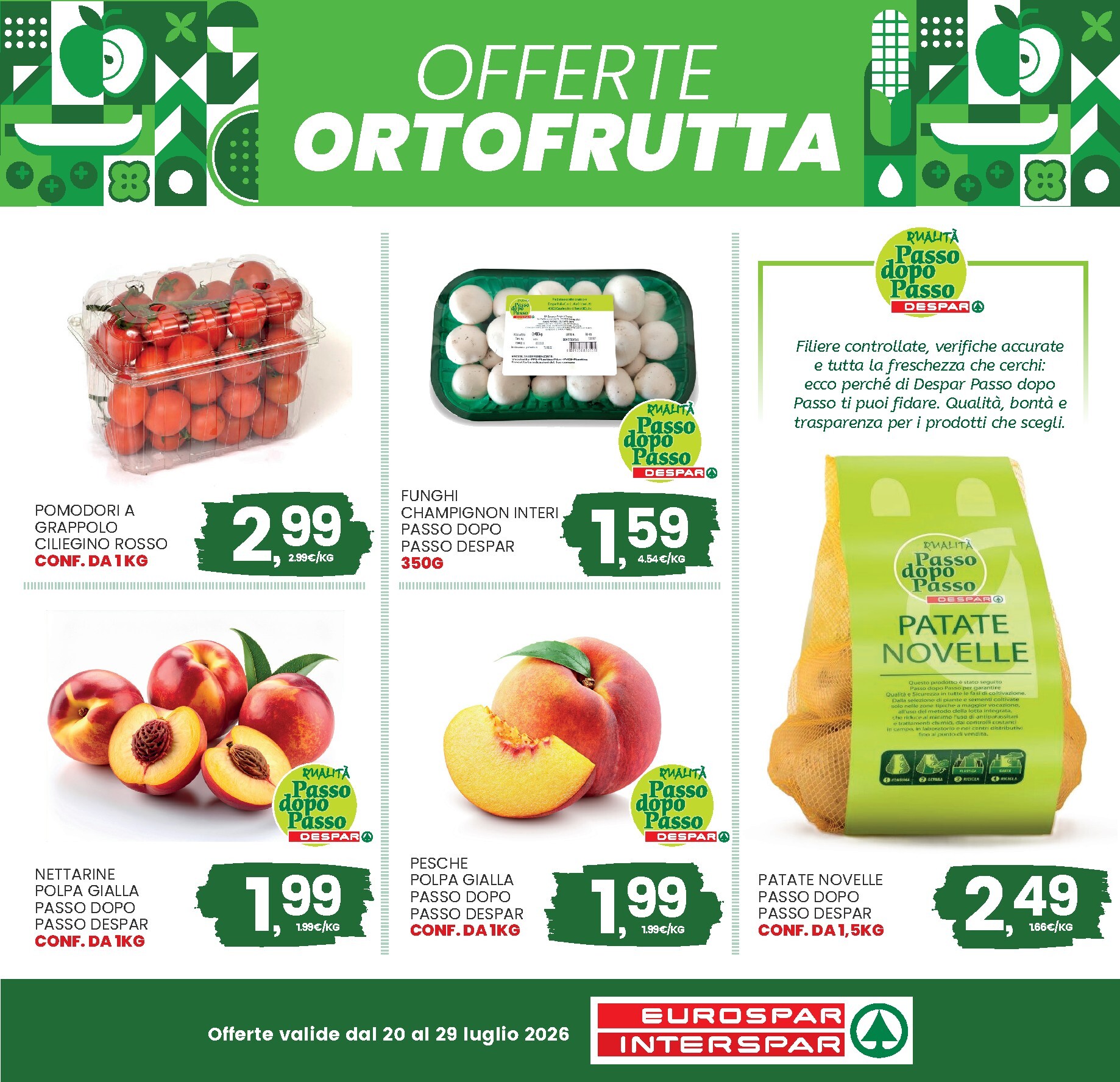 interspar - Volantino attuale di INTERSPAR - Ortofrutta e Pescheria valido dal lunedì 20/07/2026 al mercoledì 29/07/2026 - page: 2